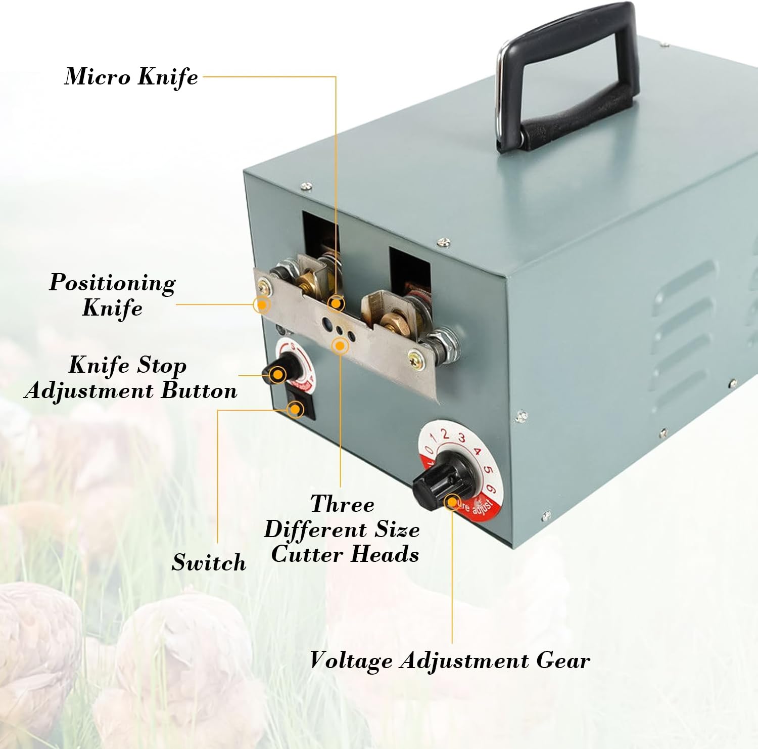 110V Electric Poultry Debeaker Machine - Automatic Chicken Beak Trimmer for Safe & Precise Beak Cutting | US Stock | Ideal for Poultry Farms & Hatcheries