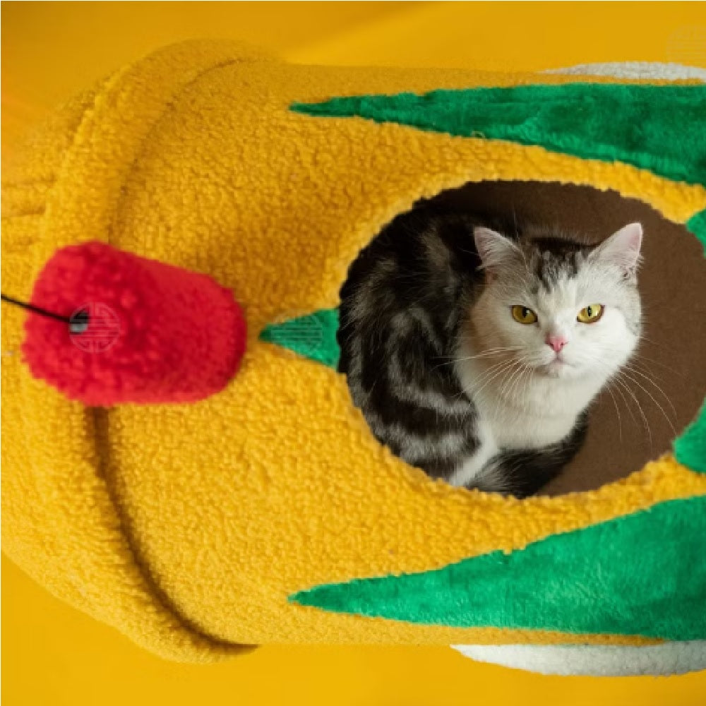 Cozy Cat Bed for Deep Sleep - Soft & Warm Pet Bed for Kittens & Adult Cats - Perfect for Home, Office, or Travel Use