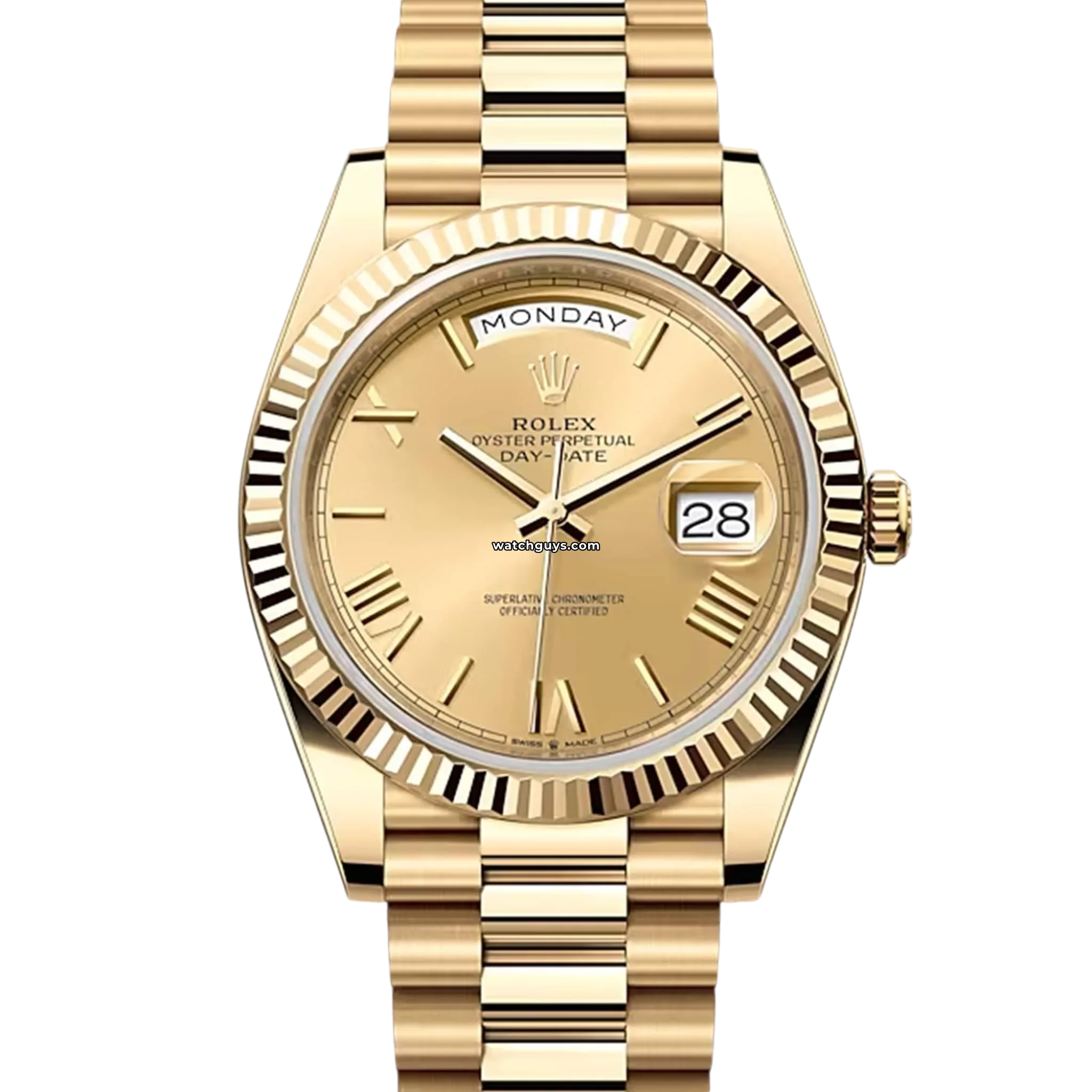 Rolex Day Date 228238 18K Yellow Gold Men's Watch - Luxury Dress Watch for Business & Formal Occasions