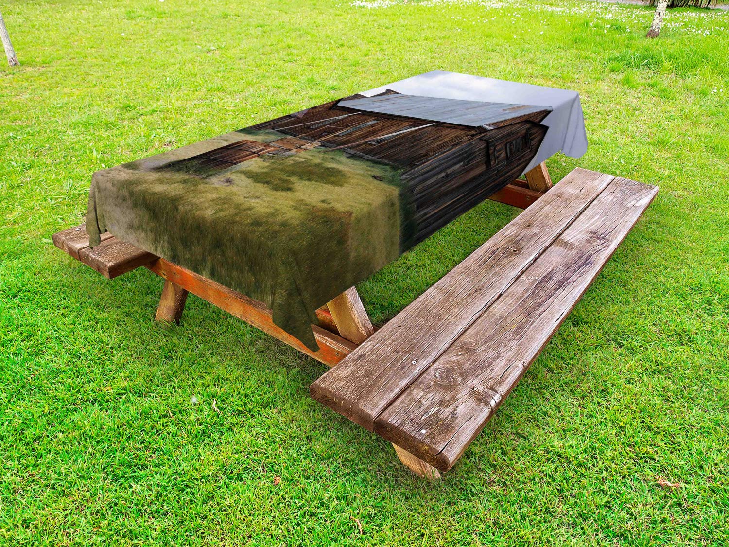 Ambesonne Washable Outdoor Tablecloth - 58