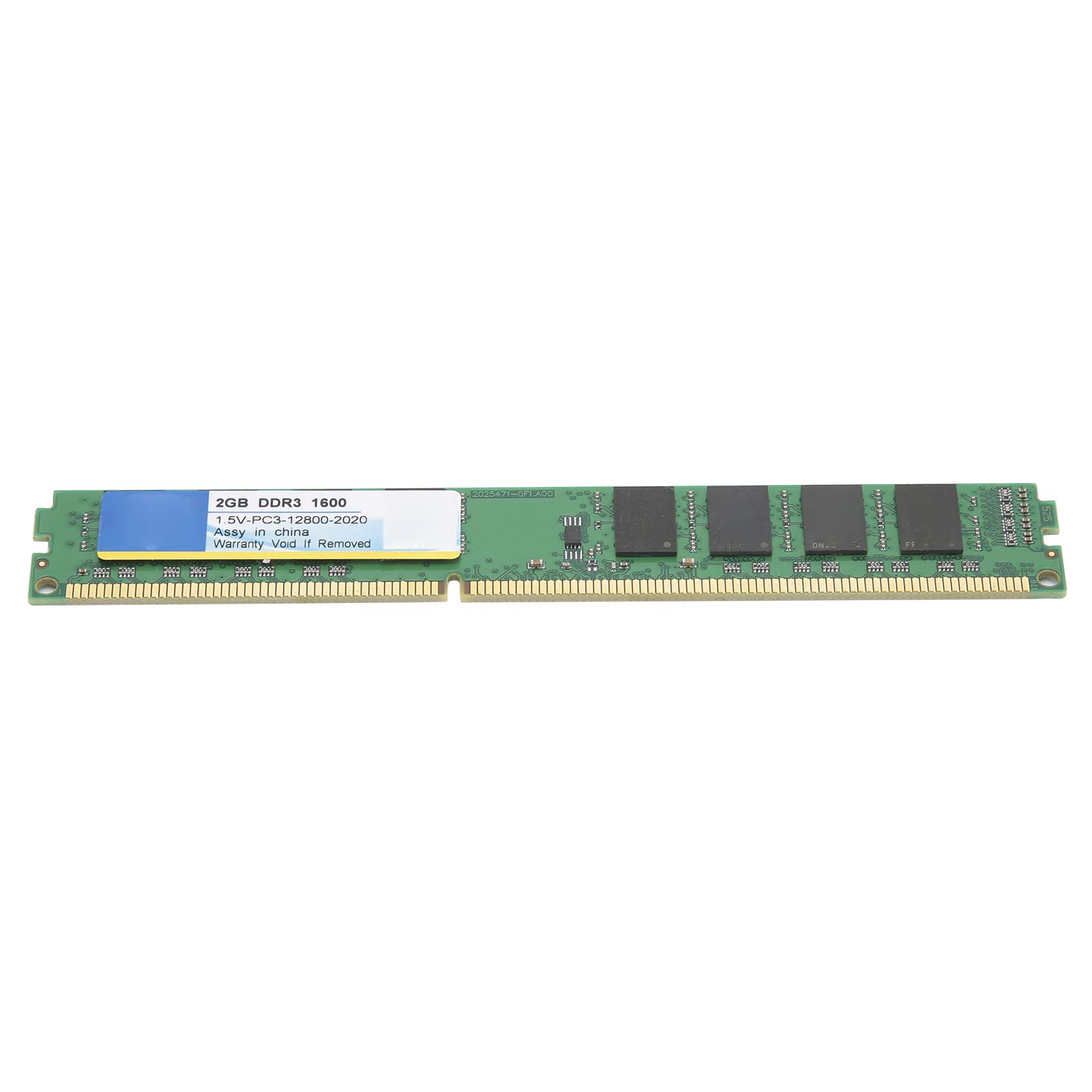 2GB DDR3 240-Pin 1600MHz PC3-12800 1.5V Memory Module for Desktop & Laptop Upgrade, Enhanced Performance for Gaming and Multitasking