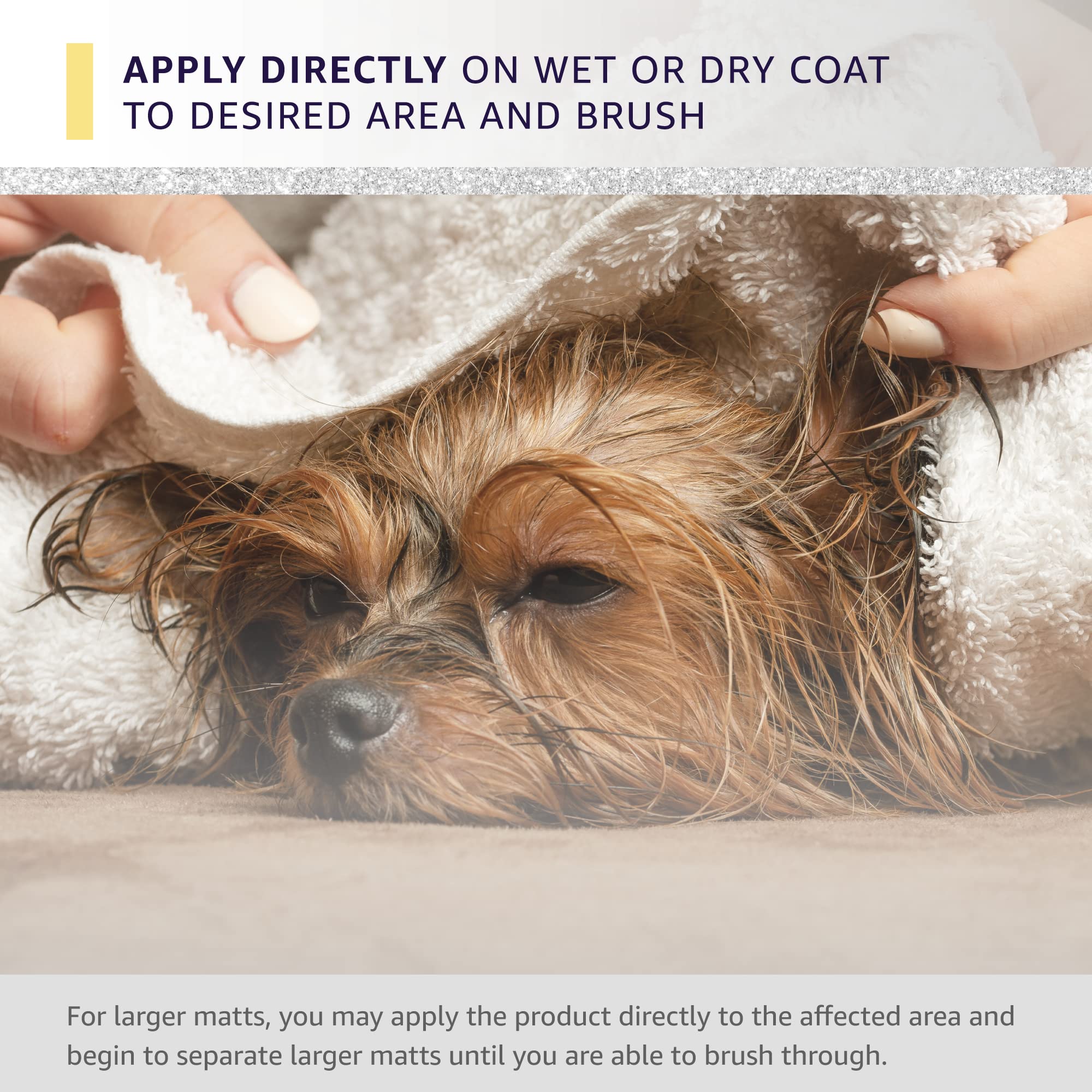 Hydra Professional Ultra Dematting & Finishing Spray for Dogs & Cats - 169 fl.oz Detangling Solution for Long Haired Pets | Grooming, Shedding Control & Coat Shine Enhancer for Home & Professional Use