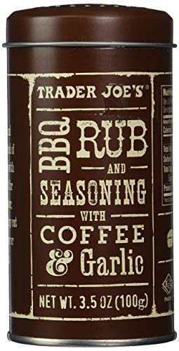 Trader Joe's Premium BBQ Rub & Seasoning with Coffee & Garlic - Pack of 4 - Set of 3 - Perfect for Grilling, Smoking & Roasting Meats