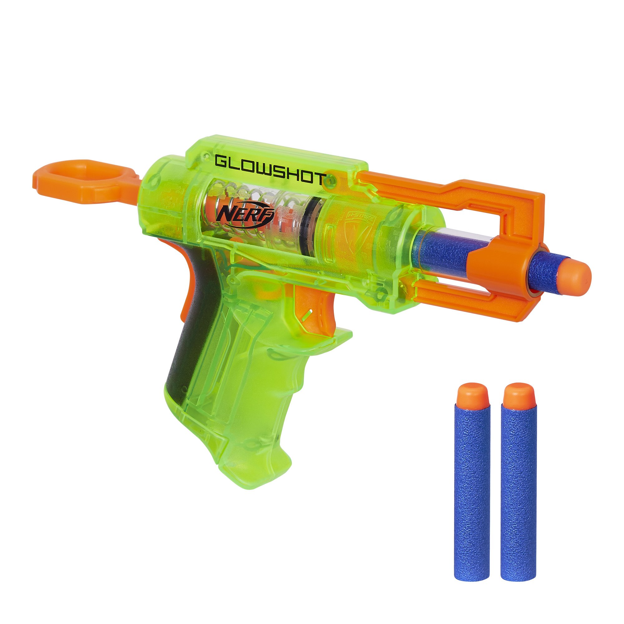 Nerf Glowshot Blaster Toy - Glow in The Dark Foam Dart Gun for Kids & Adults - Perfect for Nighttime Battles, Outdoor Play & Nerf War Games