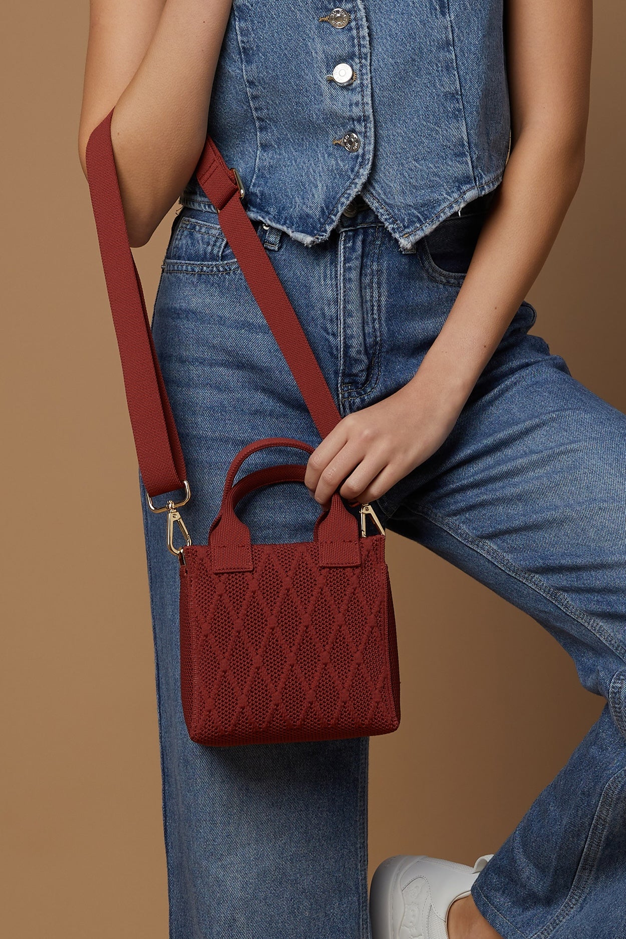 ANEW Mini Crossbody Bag - Seoul Brick Design, Stylish & Compact for Women | Perfect for Travel, Shopping & Everyday Use
