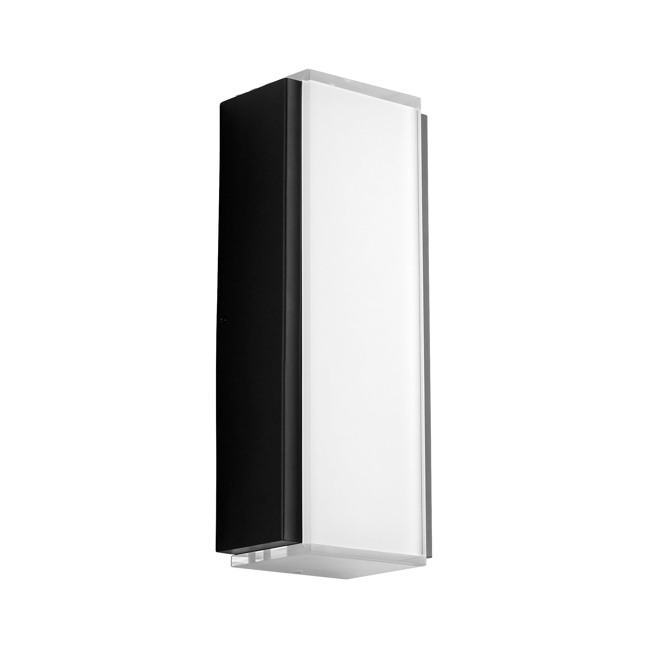 Oxygen Helio 3 745 15 Outdoor Wall Sconce Light - Black Waterproof Exterior Lighting for Patio, Garden & Porch