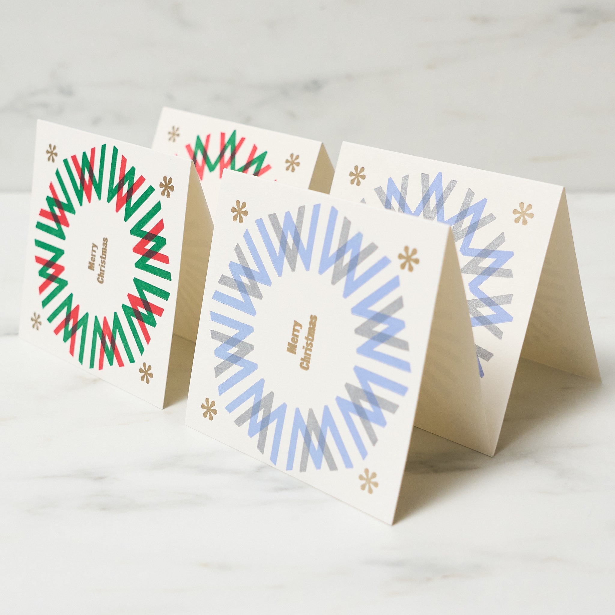 Premium Letterpress Quarto Bound Christmas Cards - Handcrafted Holiday Greeting Cards for Family & Friends - Perfect for Holiday Wishes, Office Gifts & Festive Decorations