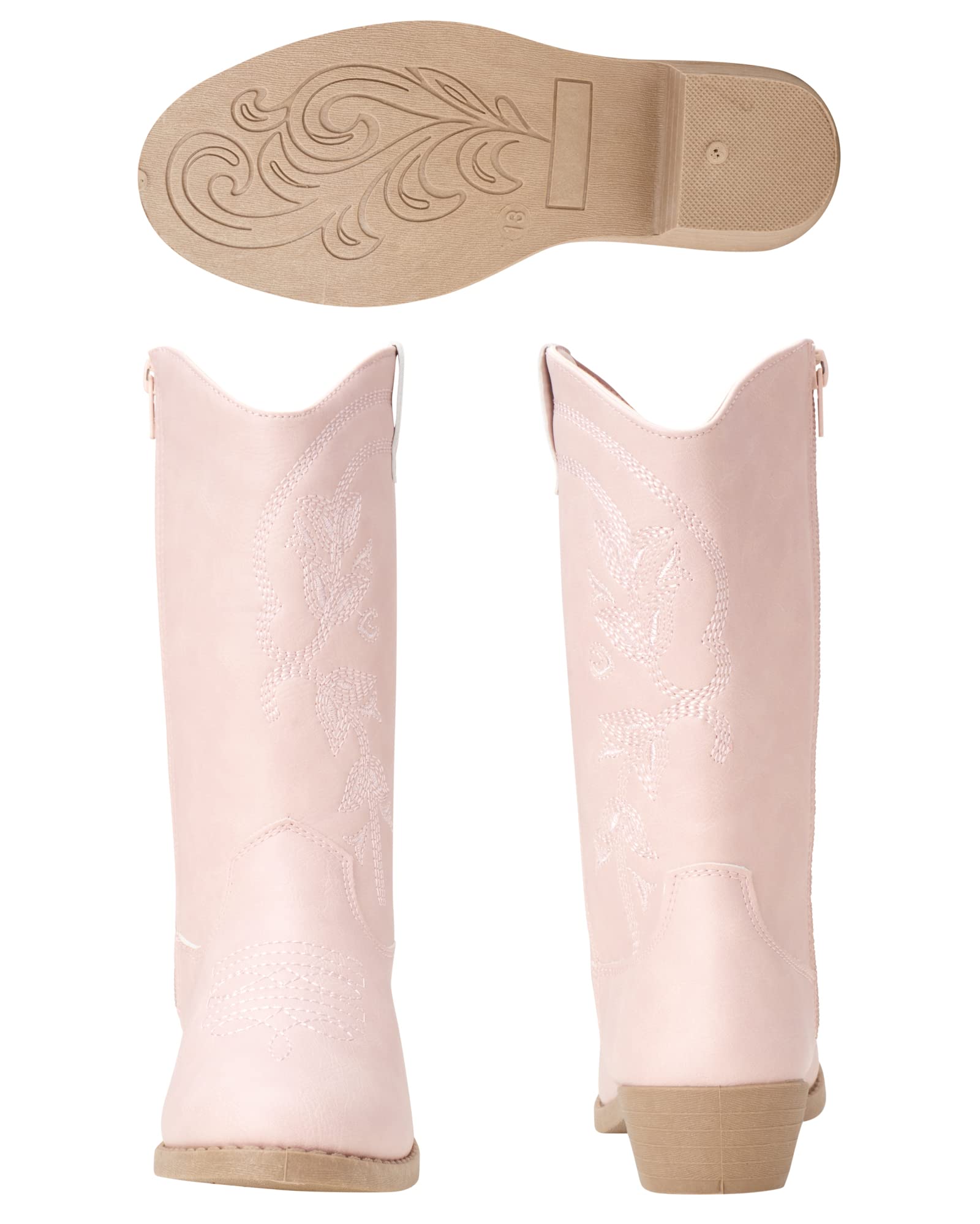 Girls Western Cowboy Boots for Toddlers - Comfortable Kids Cowboy Boots for Girls, Perfect for Rodeo, Halloween Costume & Western Party Outfits