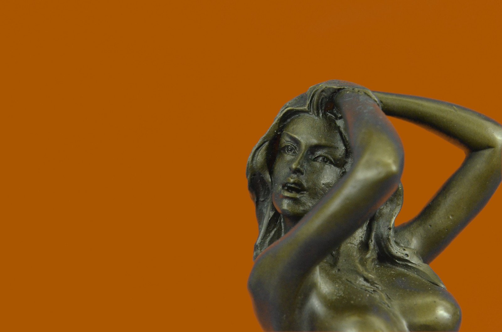 Handmade Museum-Quality Bronze Sculpture Bookend - Naked Girl Statue for Bookshelves & Home Decor | Perfect for Office, Library, and Gift Giving