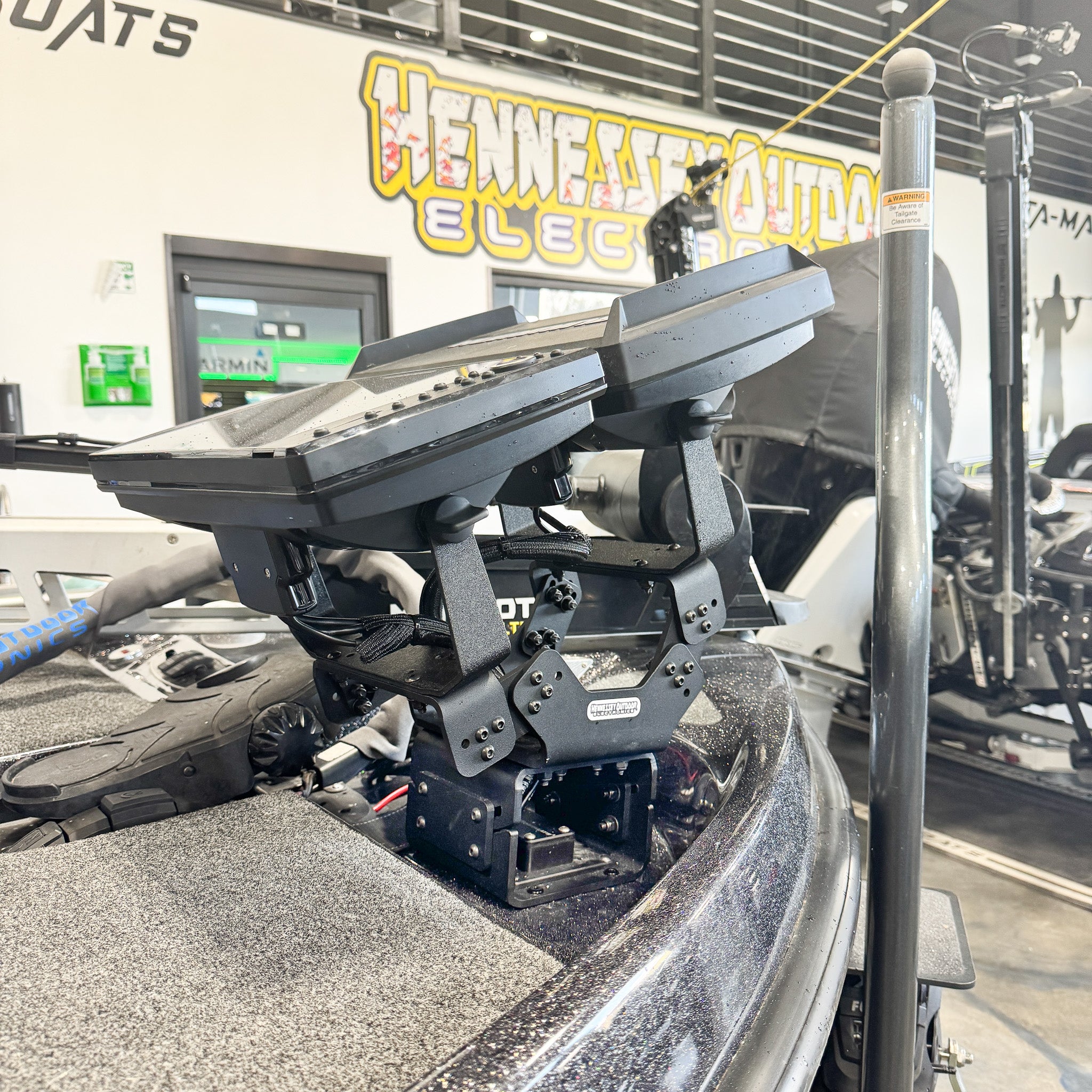 H.O.E Dual Bow Mount System for BassCat Eyra - Heavy Duty Boat Accessory for Fishing & Marine Use