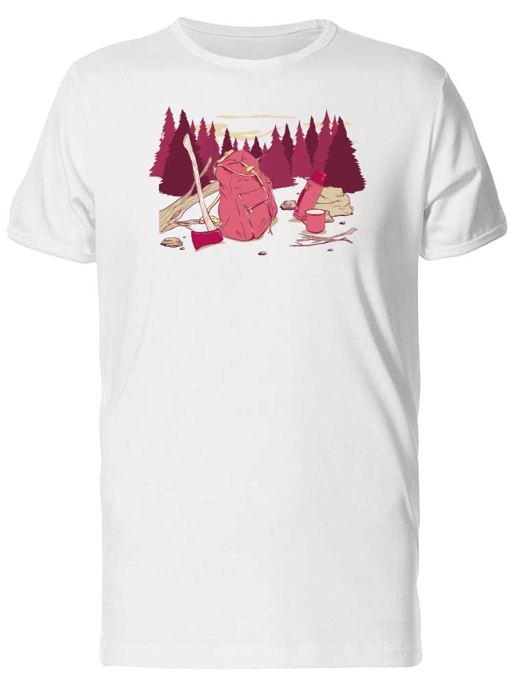 Men's Camping Tools in The Woods Graphic T-Shirt - Perfect for Outdoor Adventures, Hiking & Camping Trips