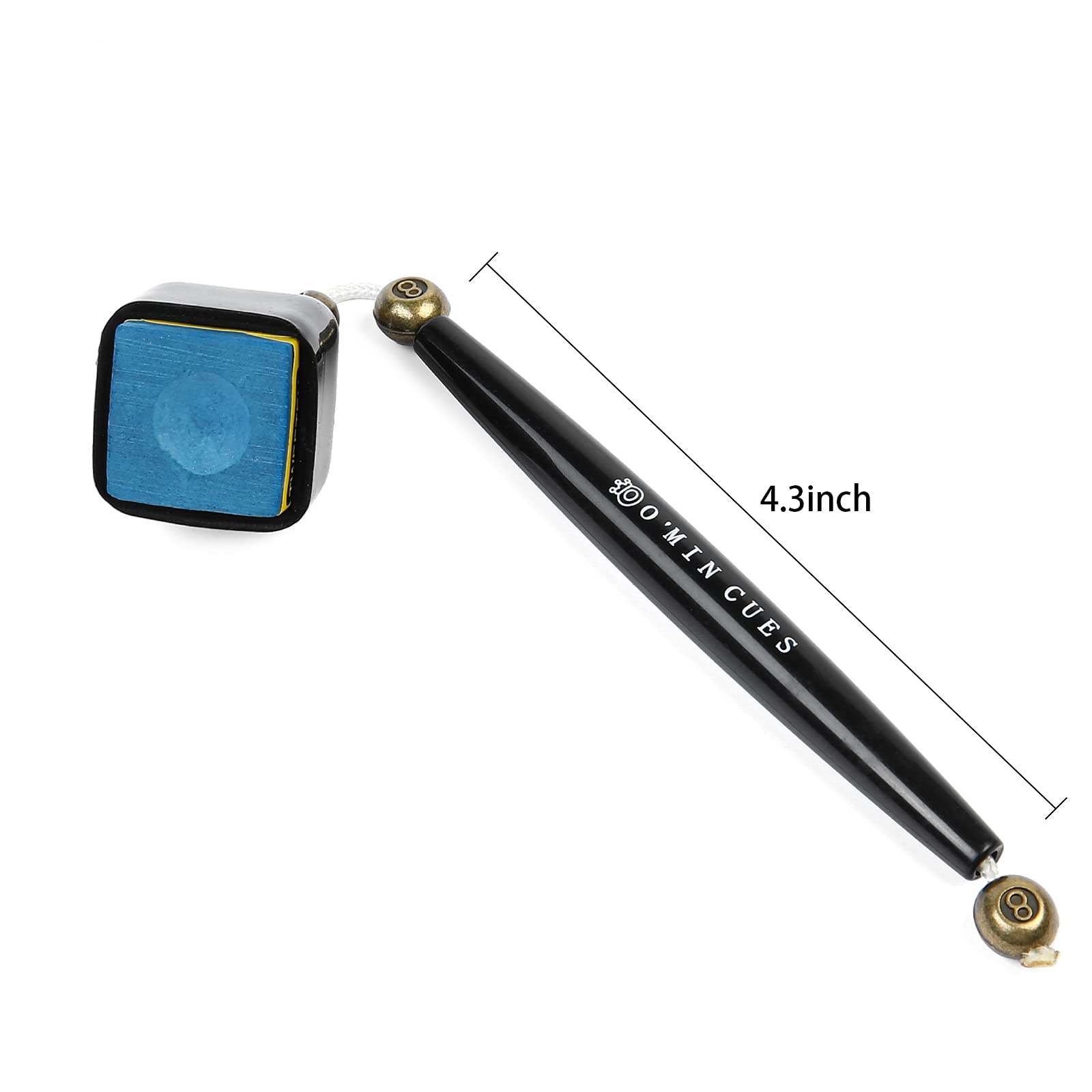 2 in 1 Portable Pick Pocket Chalk Cover & Tip Pricker Prep Tool - Billiard Cue Snooker Accessory - Pool Stick Chalk Holder (3 Models Available) - Perfect for Professional & Home Pool Tables, Bars & Game Rooms