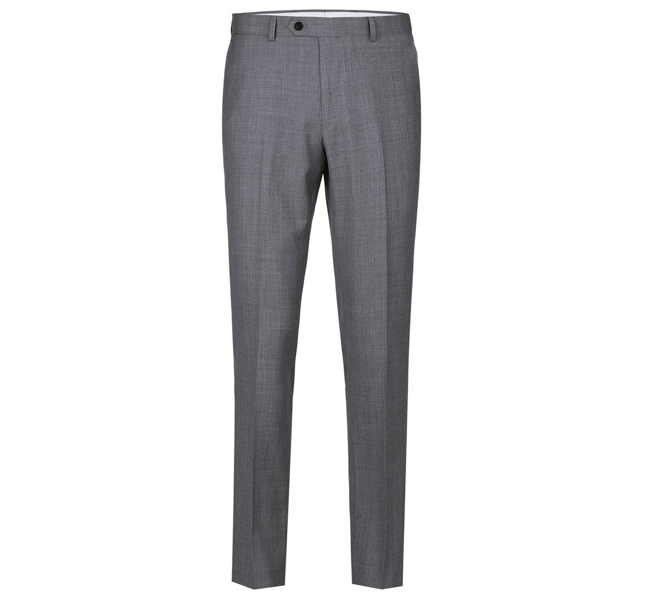 Alessandro Vitello by Renoir Dark Grey 2-Piece Classic Fit Notch Lapel Wool Suit - Perfect for Business Meetings, Weddings & Formal Events