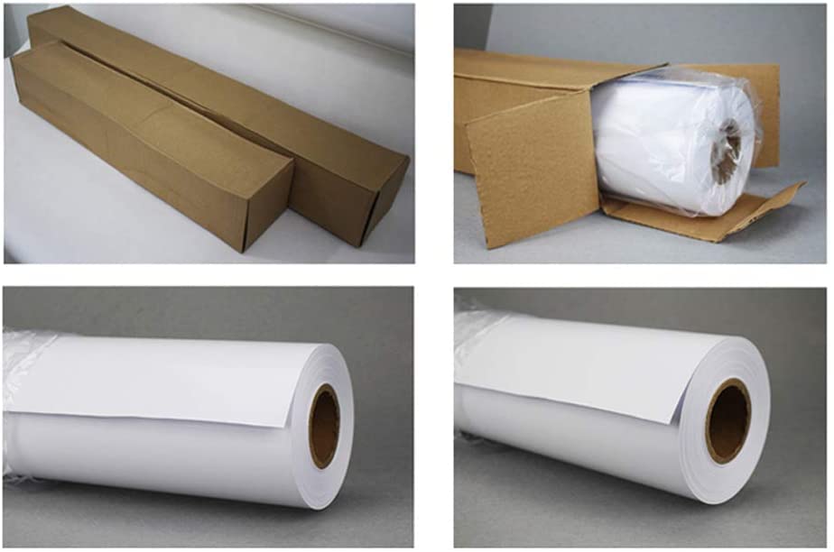 Premium Matte & Glossy Photo Paper Roll - 7.8oz 10.8 Mil Inkjet Printer Paper for Outdoor Posters (54