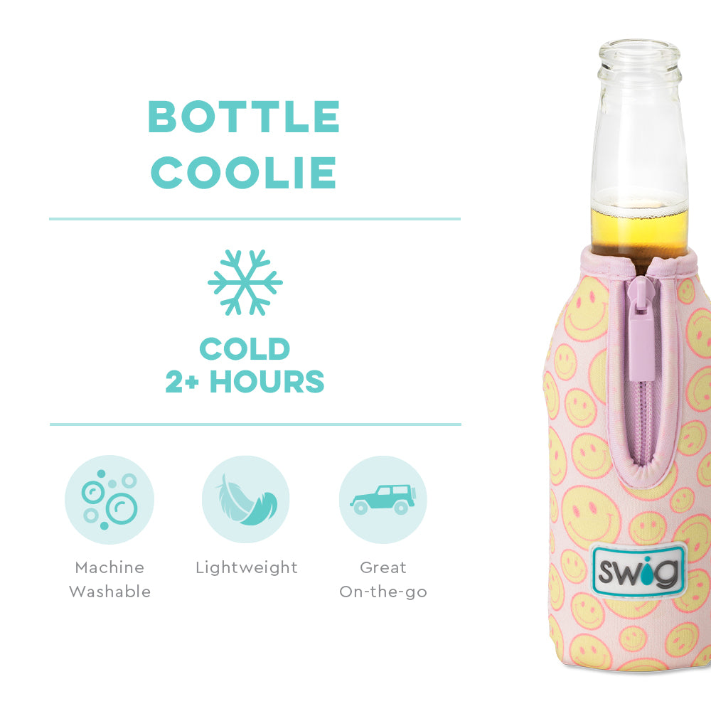 Oh Happy Day Insulated Bottle Coolie - Keep Drinks Cold & Stylish for Beach, Picnics, and Outdoor Adventures