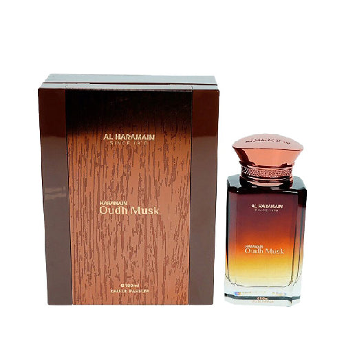 Al Haramain Oudh Musk 100ml EDP for Men - Premium Long Lasting Fragrance | Perfect for Date Night, Special Occasions & Daily Wear