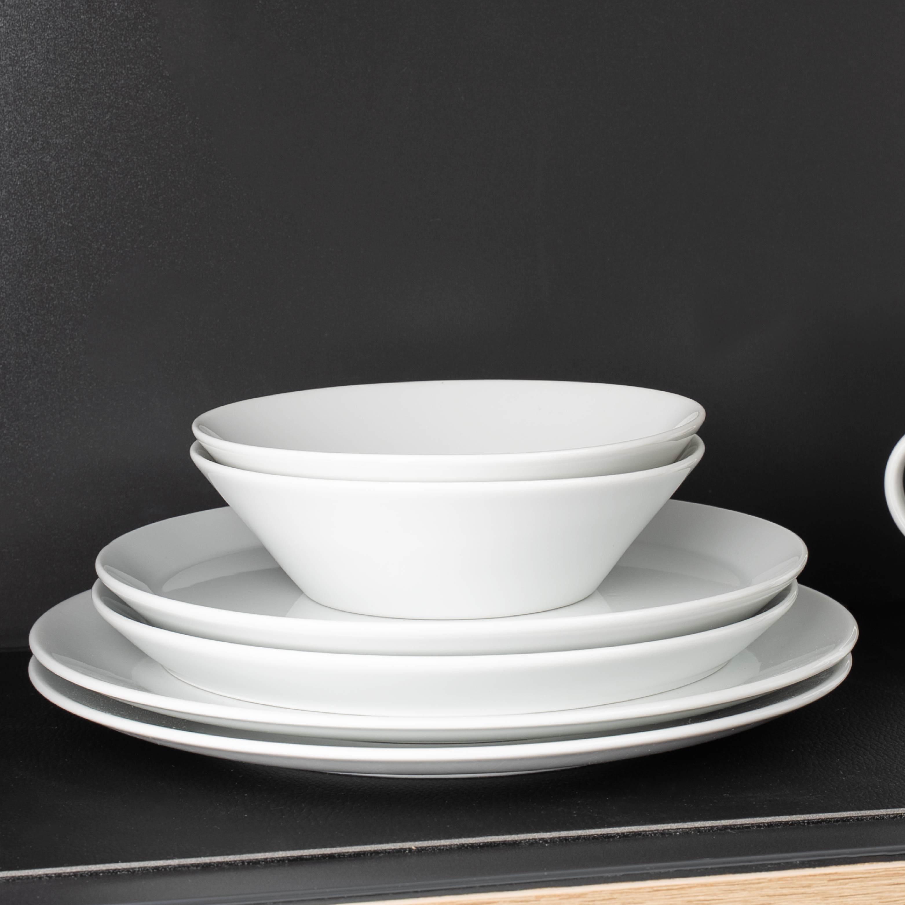 26cm Magnetic Porcelain Plate - Durable Dinnerware for Restaurants, Home Dining & Party Serving