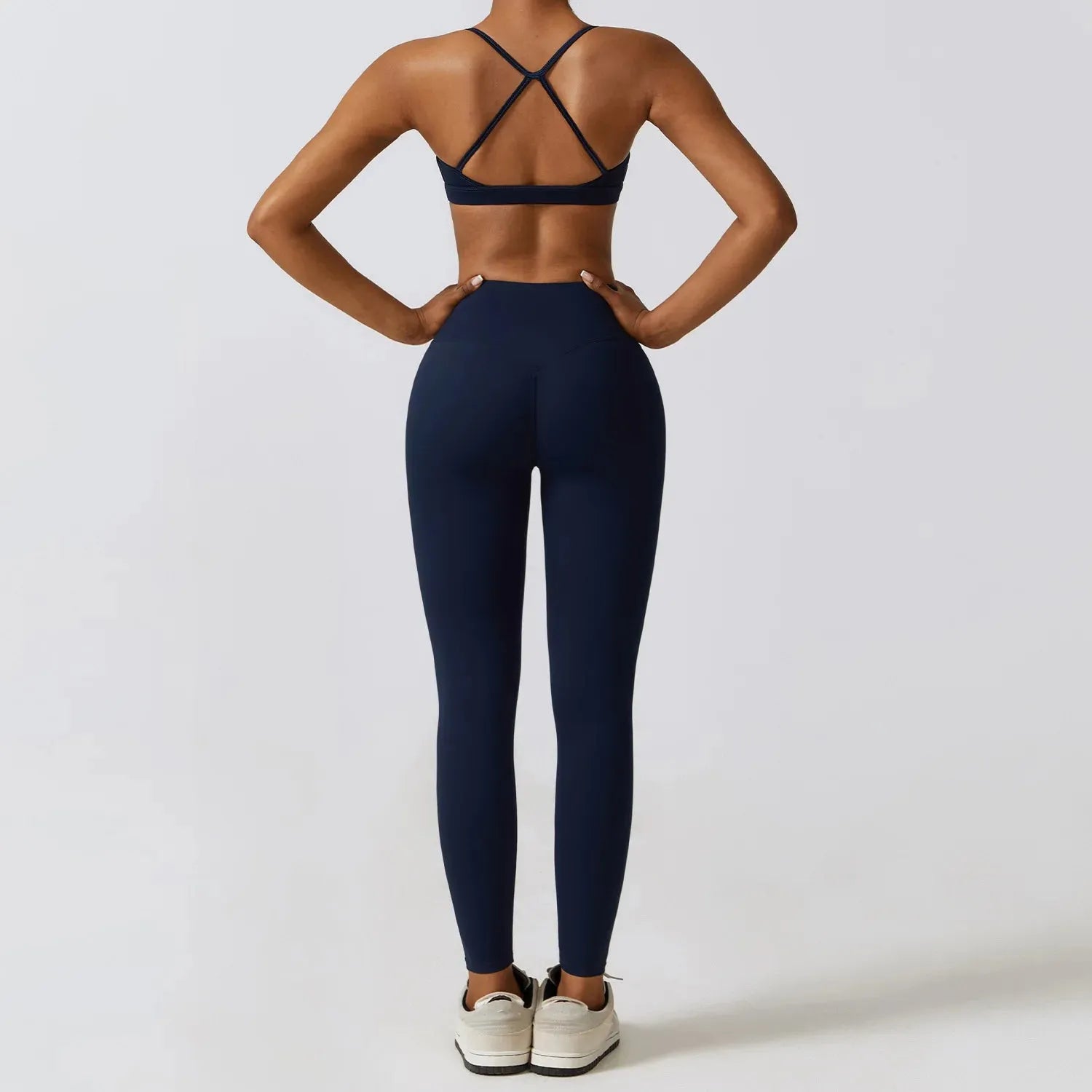 Women's 2/3-Piece Workout Outfits - High Waist Yoga Pants & Stretch Sports Bra Set - Gym, Running & Fitness Activewear - Perfect for Yoga, Pilates & Home Workouts