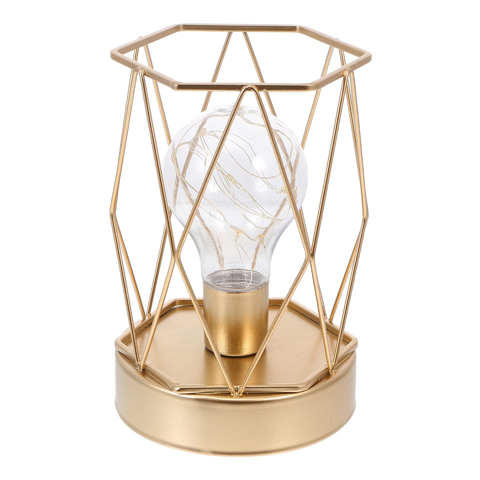Vintage LED Table Lamp - Nordic Modern Desk & Bedside Night Light, Golden Iron Art Decorative Lamp for Home, Bedroom, Office - Perfect Gift Idea & Cozy Reading Light