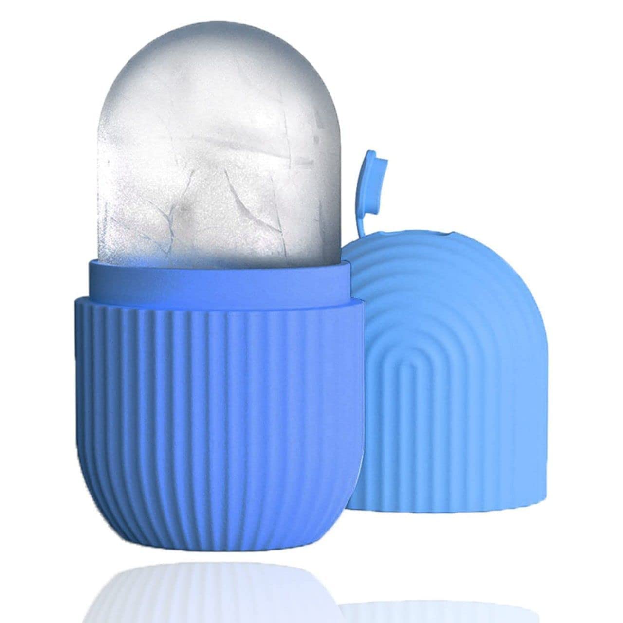 Ice Face Roller Massager for Skin Care - Cooling Ice Cube Roller for Face, Eyes & Neck - Natural Skin Conditioning & Puffiness Relief - Perfect for Morning Routine & Post-Workout Recovery (Pack of 1)