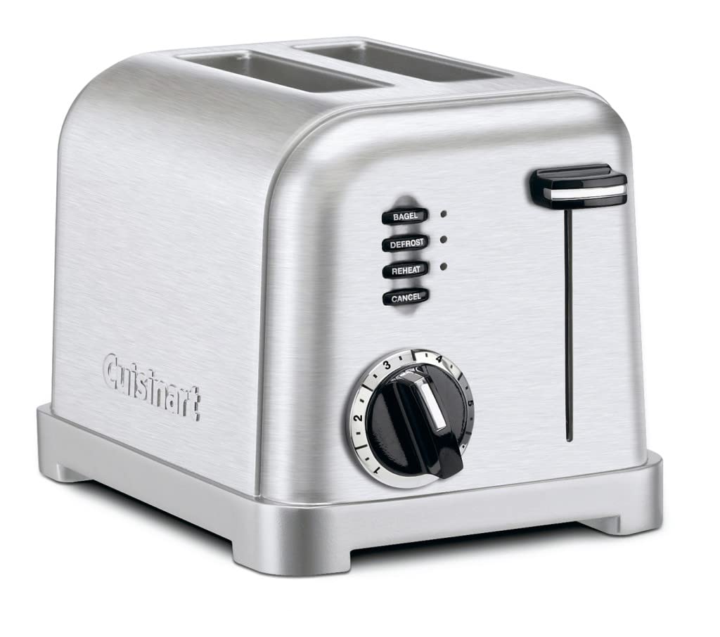 Cuisinart TOB-40N 17-Inch Black Custom Classic Toaster Oven Broiler & CPT-160 Brushed Stainless Steel 2-Slice Toaster Set - Perfect for Breakfast, Baking, and Small Kitchen Spaces