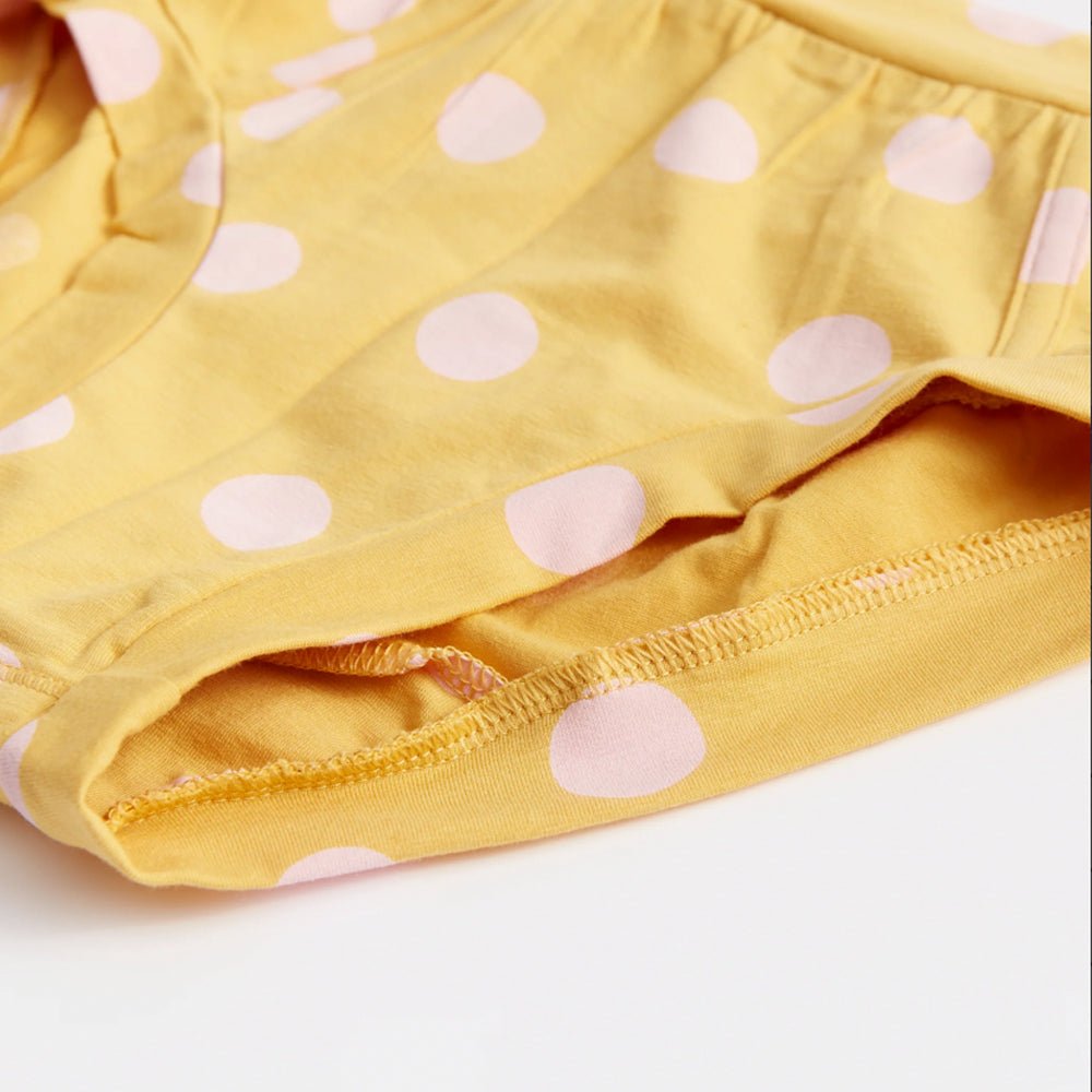 Lulu Funk Women's Brief Underwear - Comfortable Cotton Panties with Spotty Print for Everyday Wear, Sleep & Lounge