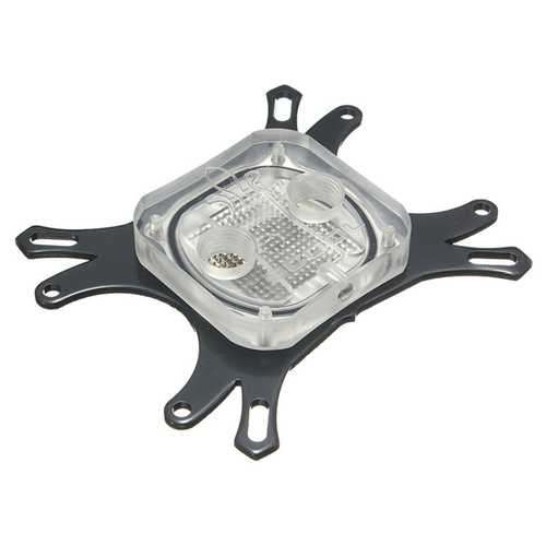 50mm CPU Liquid Cooling Block - High-Performance Water Block with Plated Base & Inner Channel for PC Gaming & Overclocking - Perfect for Custom Water Cooling Loops & High-End PC Builds