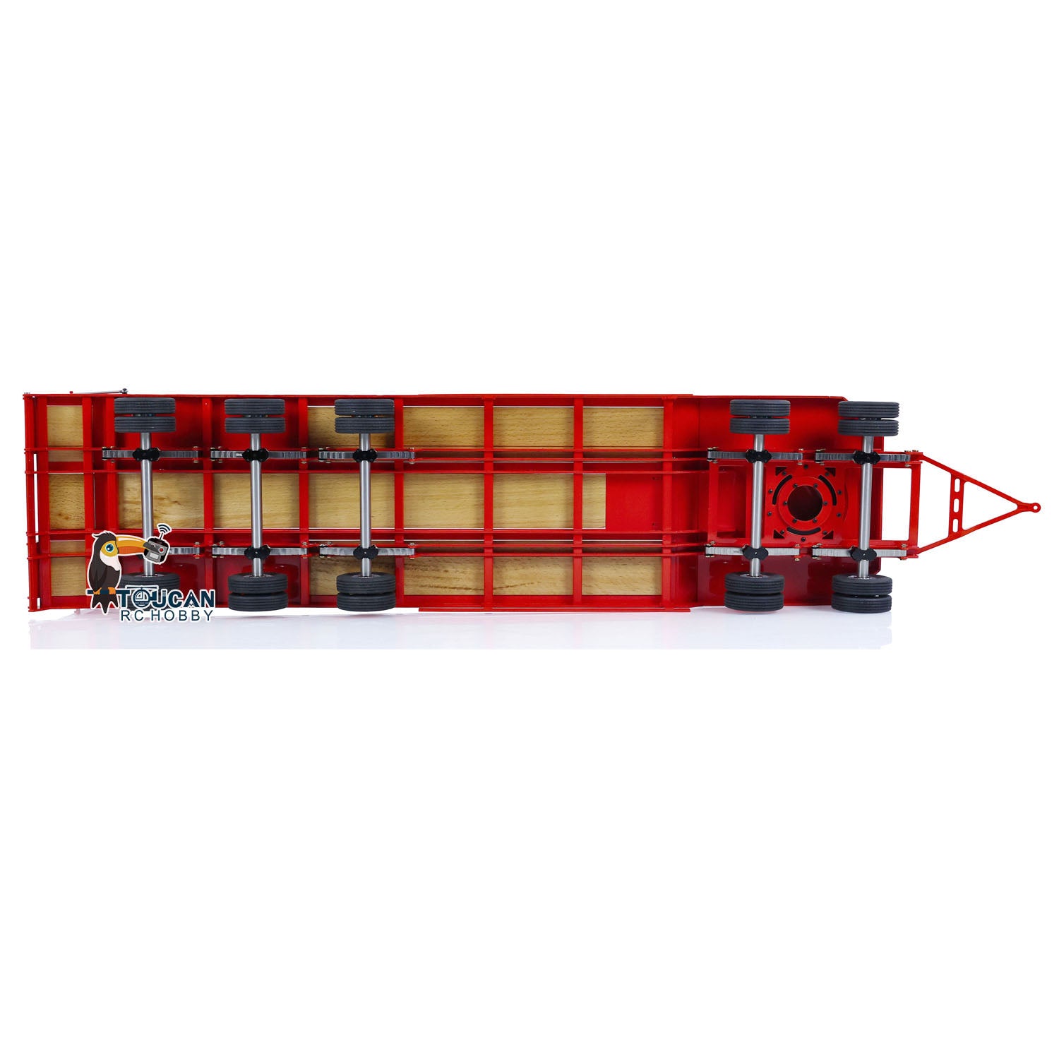 1/14 Scale LESU RC Hydraulic Dumper Truck Metal Flatbed Trailer - Remote Controlled Tipper Car Accessory for DIY & Painting | Perfect for Construction Site Play & RC Vehicle Enthusiasts