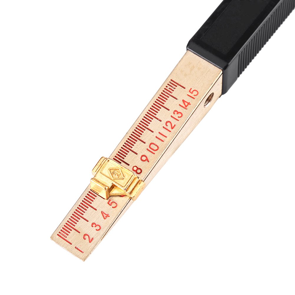 1-15mm Wedge Gauge Flatness Measurement Tool - Precision Vernier Thickness Gauge for Engineering Inspections (0.2mm Accuracy) | Ideal for Metalworking, Automotive, and Quality Control Applications