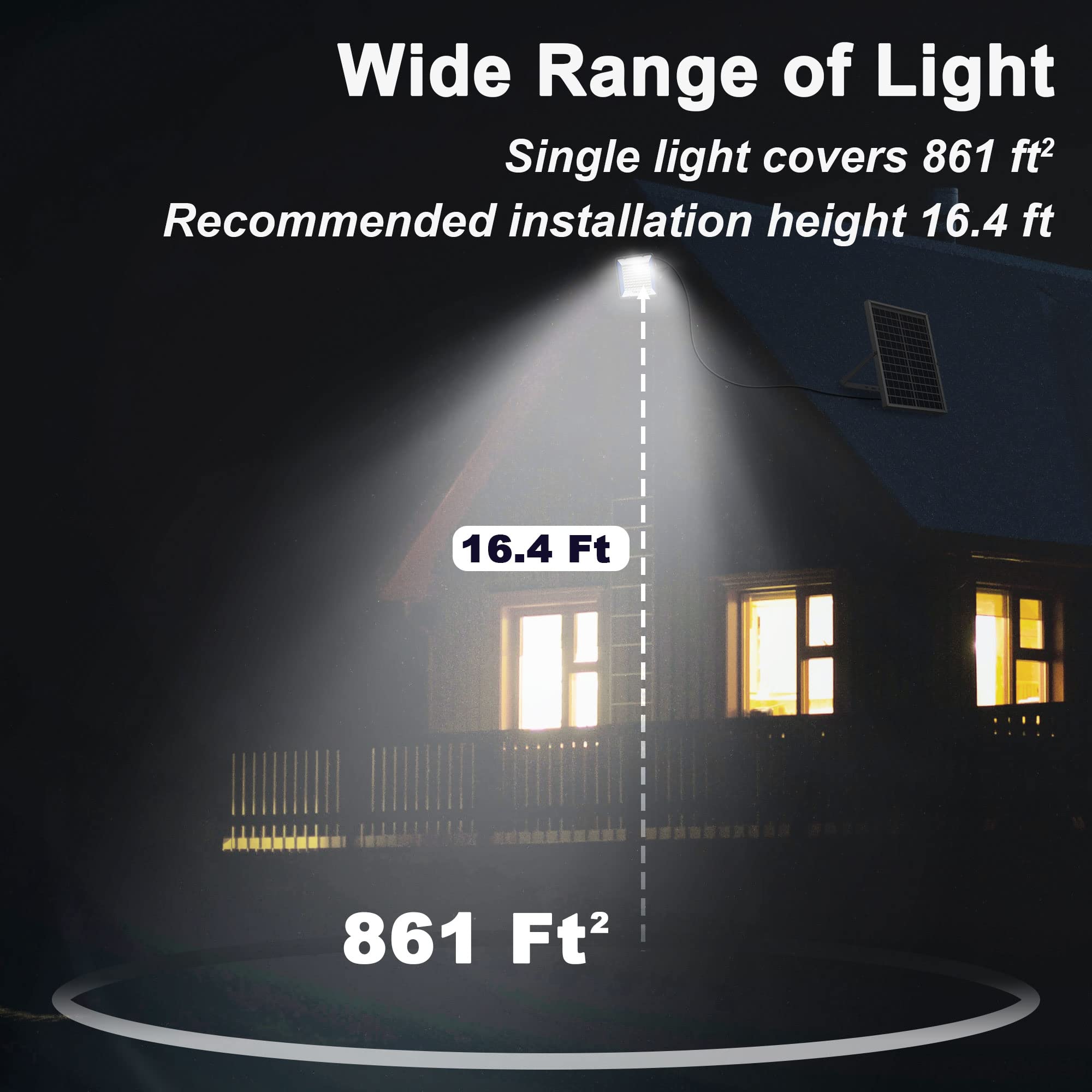 200W Solar Flood Lights Outdoor Waterproof - IP65 Dusk to Dawn Security Lights with Remote Control, Solar Powered LED for Yard, Garden, Shed, Barn, Garage - Perfect for Nighttime Safety & Landscape Lighting
