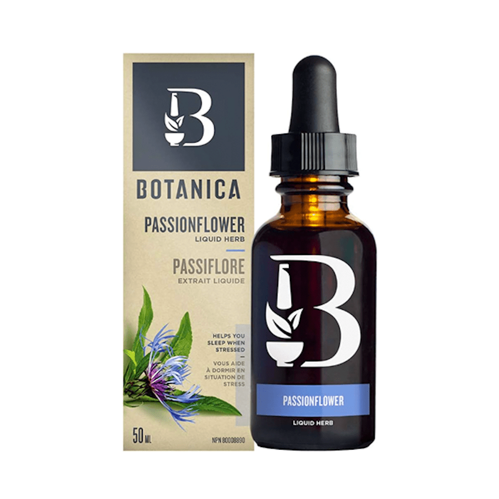 Botanica Passionflower Liquid Herb Extract 50ml - Natural Stress Relief & Sleep Aid for Relaxation & Anxiety Support