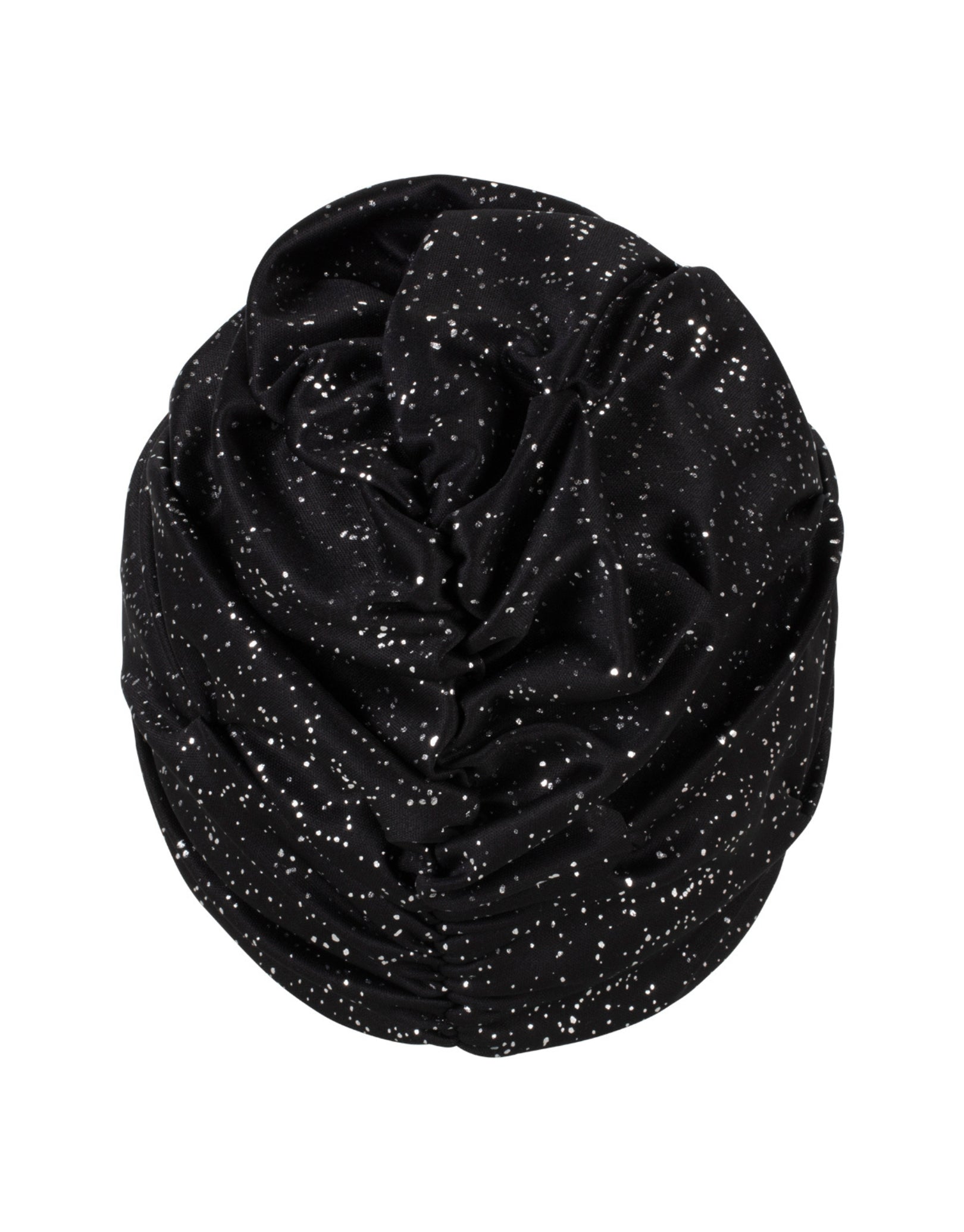 Sparkle Fabric Swim Cap for Women & Girls - Waterproof Silicone Swimming Cap for Long Hair - Shiny Glitter Swim Hat for Pool, Beach & Competitive Swimming