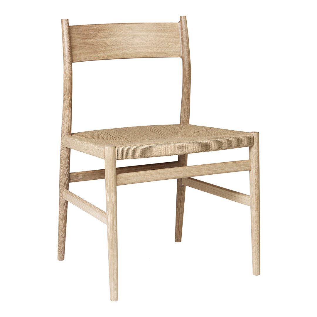 Arv Dining Chair with Paper Cord Seat - Modern & Eco-Friendly Wooden Chair for Kitchen, Dining Room, or Office - Comfortable & Stylish Seating Solution