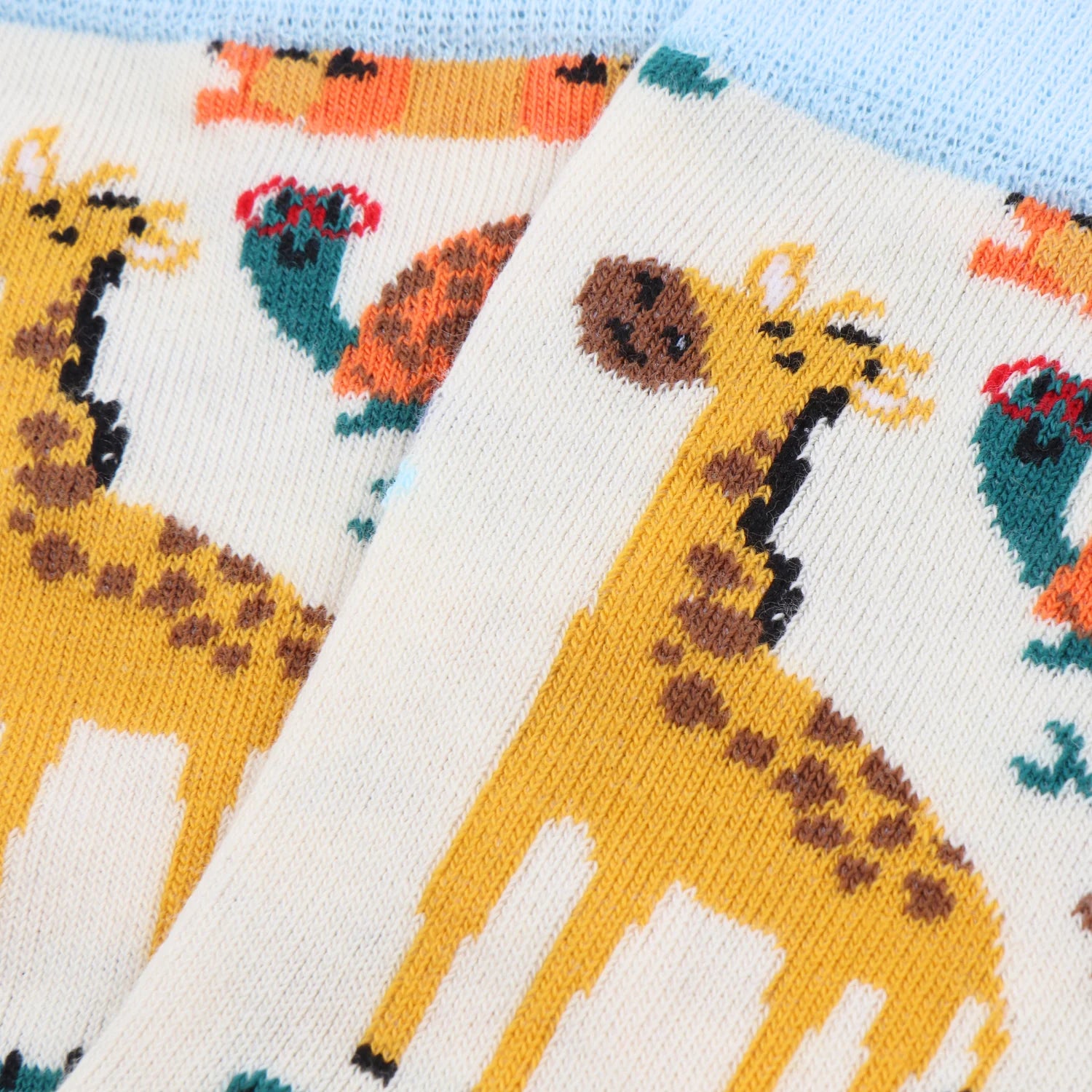 Kids Safari Animal Cotton Socks - Soft & Comfortable Toddler Socks with Jungle Animal Designs - Perfect for School, Playtime & Outdoor Adventures