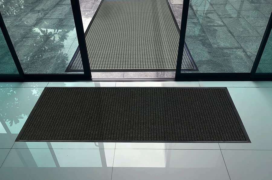 Waterhog Classic Entrance Mats - Bordeaux 3' x 10' Heavy Duty Doormat for High Traffic Areas | Non-Slip, Durable & Water Absorbent | Perfect for Home, Office & Commercial Entrances