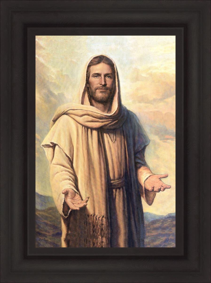 Abide With Me by Del Parson - Inspirational Christian Wall Art for Home & Church Decor - Perfect for Living Rooms, Bedrooms & Worship Spaces