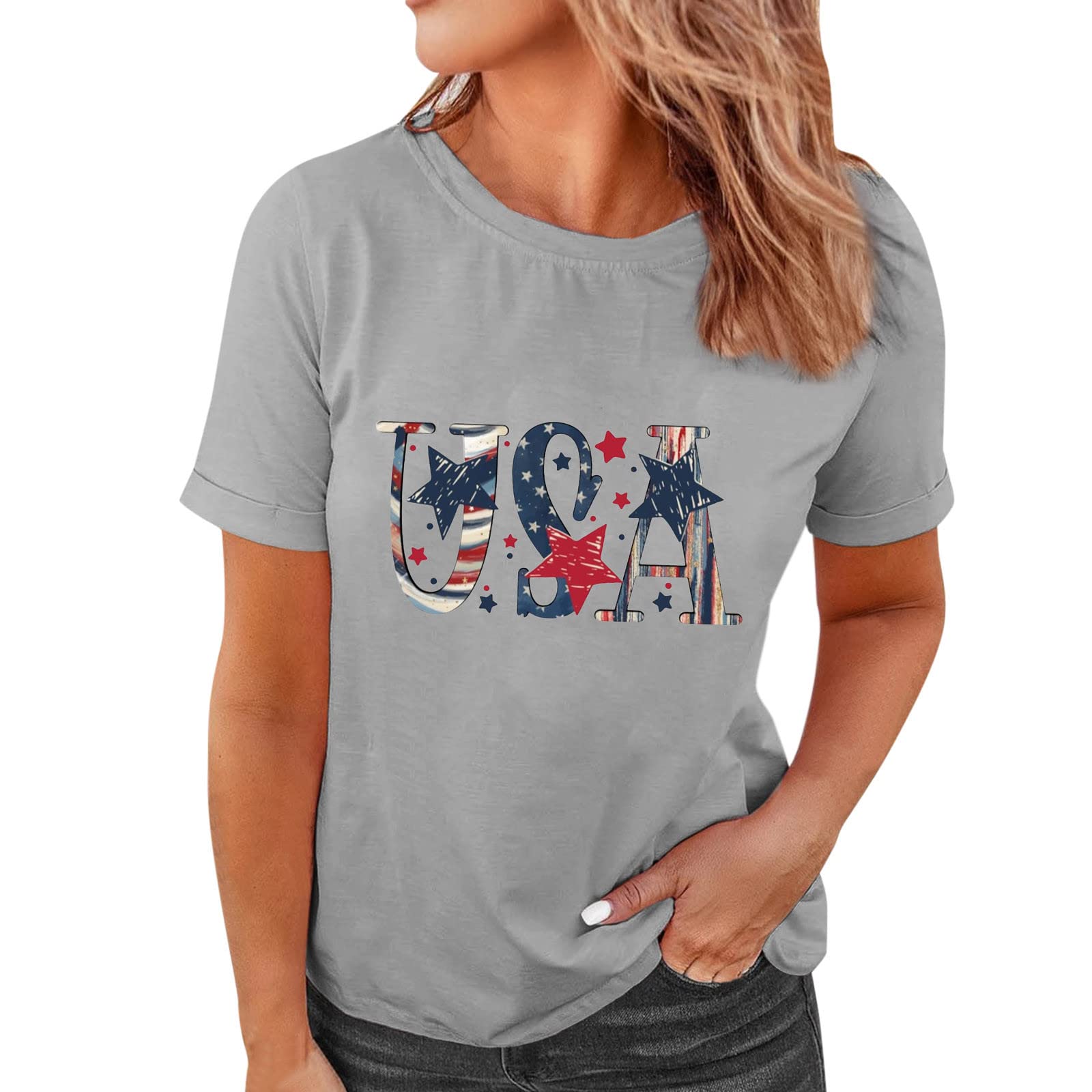 Women's Summer Tops - Short Sleeve Leopard Print Cold Shoulder Blouse | Casual Basic Tee Shirts for Beach, Vacation & Everyday Wear