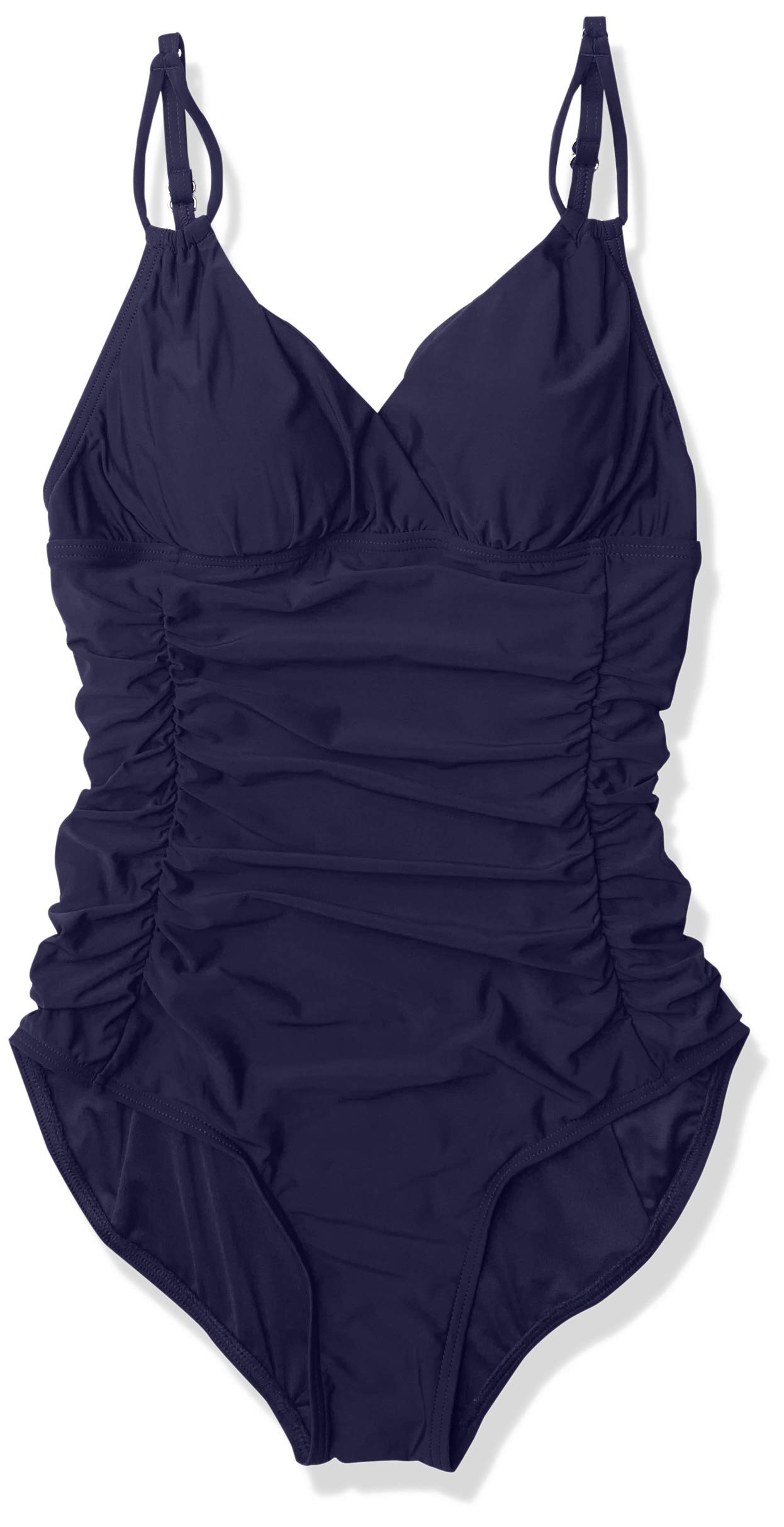 Calvin Klein Women's One Piece Swimsuit with Removable Cups - Comfortable Shirred Design for Beach, Pool & Vacation | Swimwear for Women