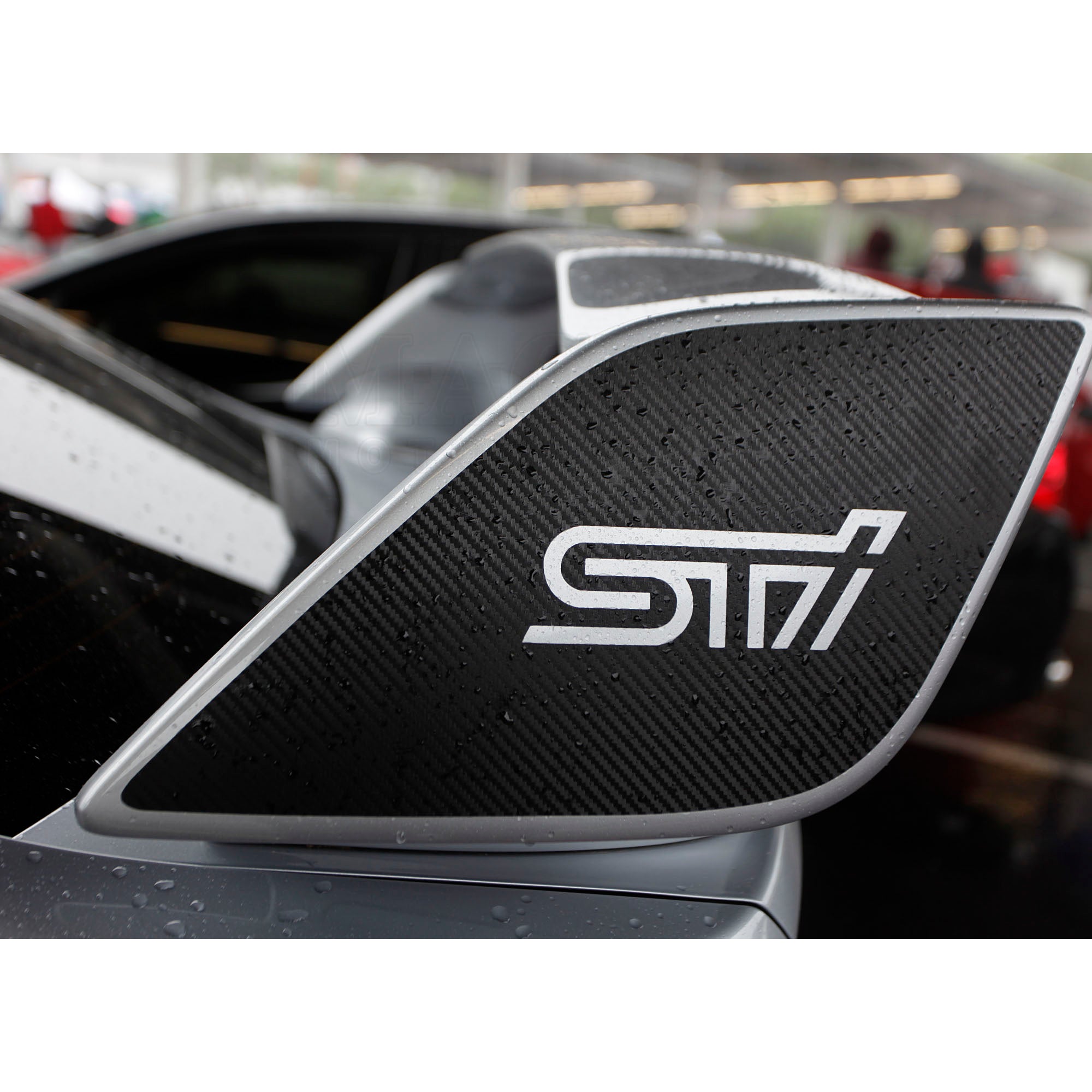 STI Wing Side Decals for Subaru WRX STI 2011-2014 - High Performance Vinyl Stickers for Car Racing & Street Style Enhancement