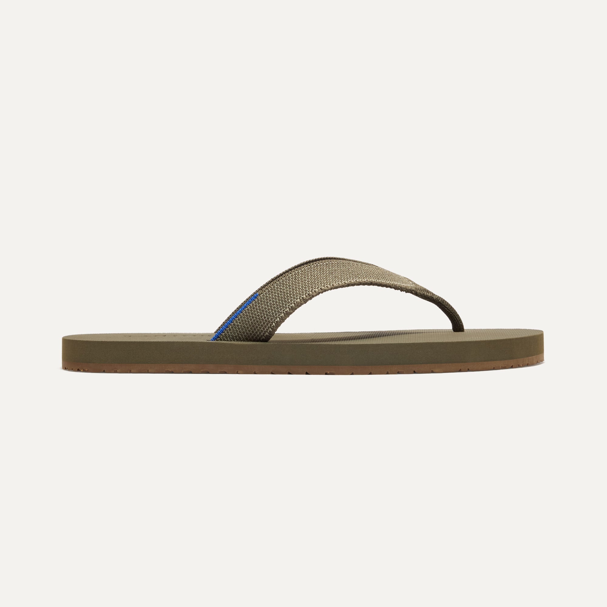 Men's Comfortable Moss Green Flip Flops - Lightweight Beach Sandals for Summer, Pool, and Outdoor Activities