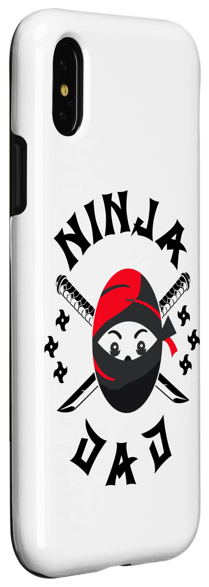 iPhone X/XS Samurai Ninja Dad Case - Shockproof Protective Phone Cover for iPhone X/XS - Perfect Gift for Father's Day, Birthday & Family Occasions