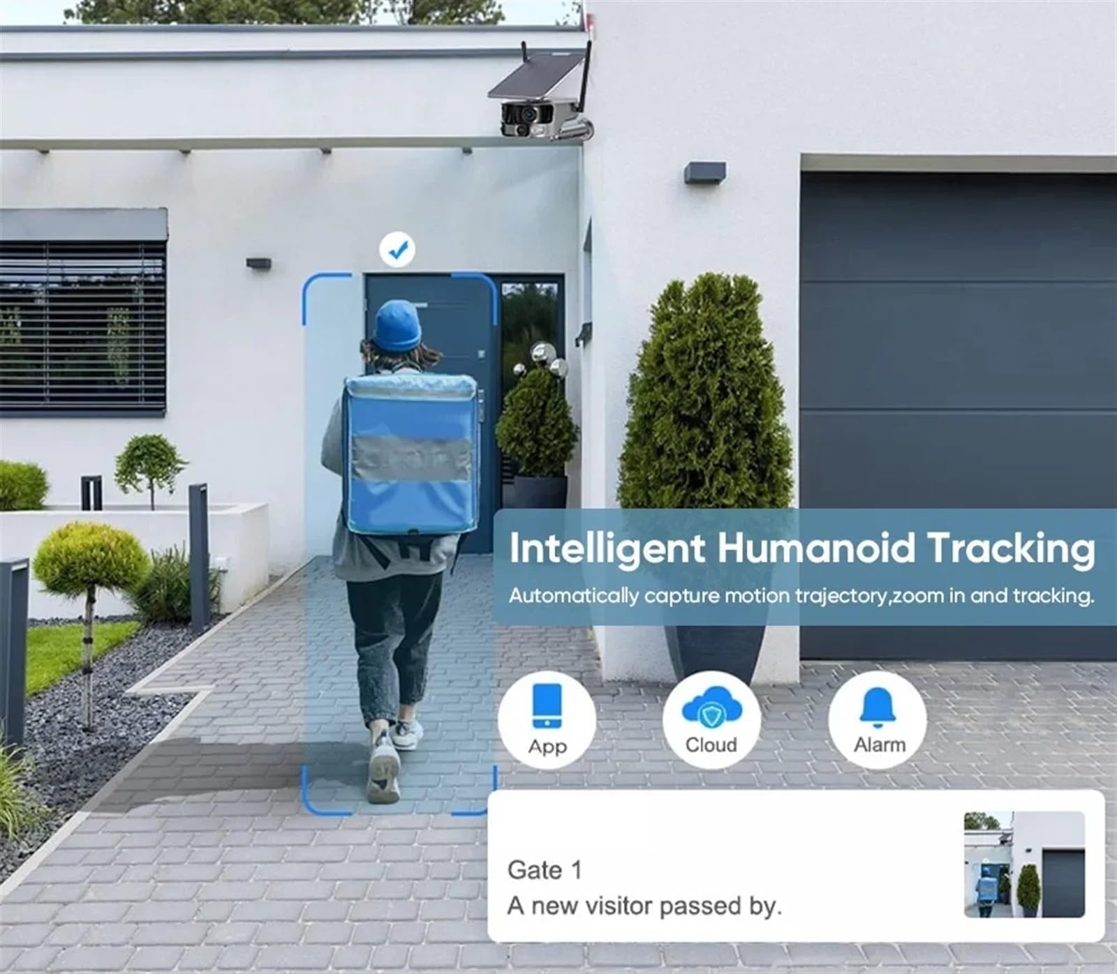 4K 8MP Wireless Outdoor Security Camera with Dual Lens, 4G Solar Power, 180° Ultra Wide View, PIR Human Detection & 4X Zoom - Ideal for Home Security, Night Vision Monitoring (4G No Card Required) - Perfect for Backyard, Garage & Driveway Surveillance