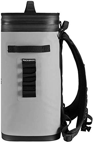 ROCKBROS Insulated Backpack Cooler - Leak-Proof, Waterproof Soft-Sided Cooler Bag Holds 36 Cans for Camping, Fishing, Beach, Picnic & Outdoor Adventures | Perfect for Tailgating, Hiking & Road Trips