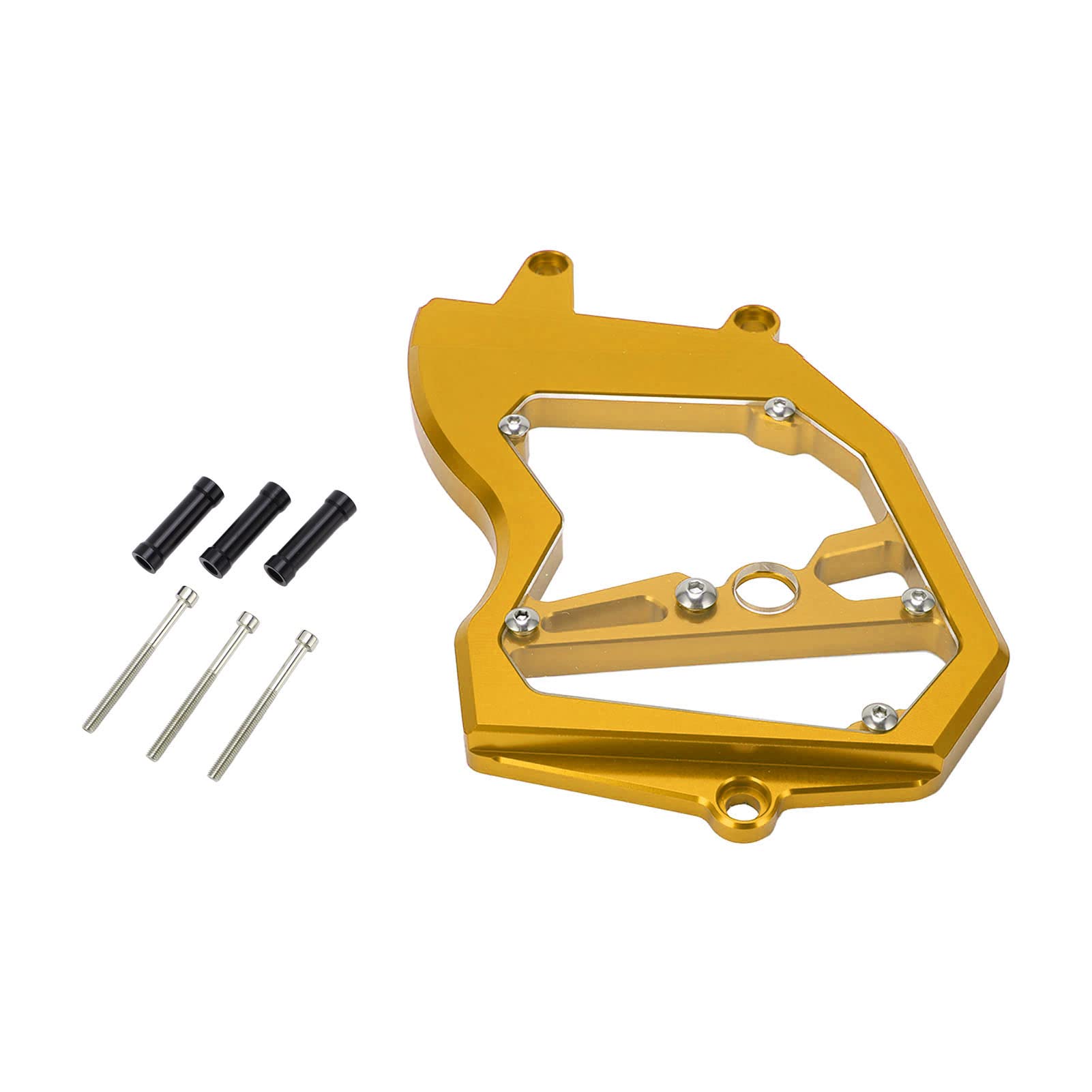 Durable CNC Aluminum Alloy Motorcycle Chain Guard Protector - Sand Proof Front Sprocket Cover for Motorbike Refitting (Gold) | Perfect for Off-Road Riding & Bike Customization