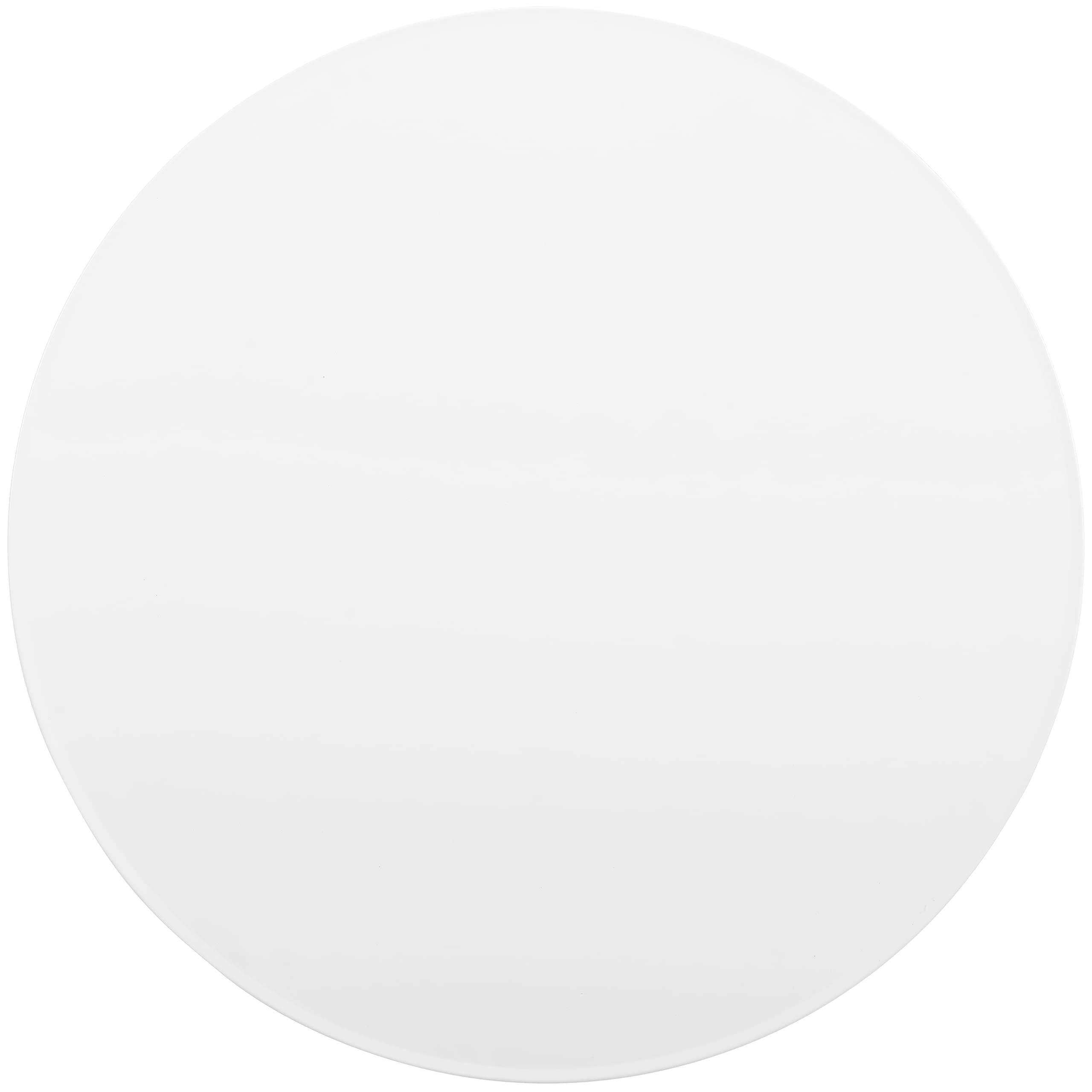 Crosley Griffith Round Outdoor Bistro Table - Retro Metal Patio Dining Table for Garden, Porch, Deck - White Satin Finish - Perfect for Small Space Entertaining & Al Fresco Dining