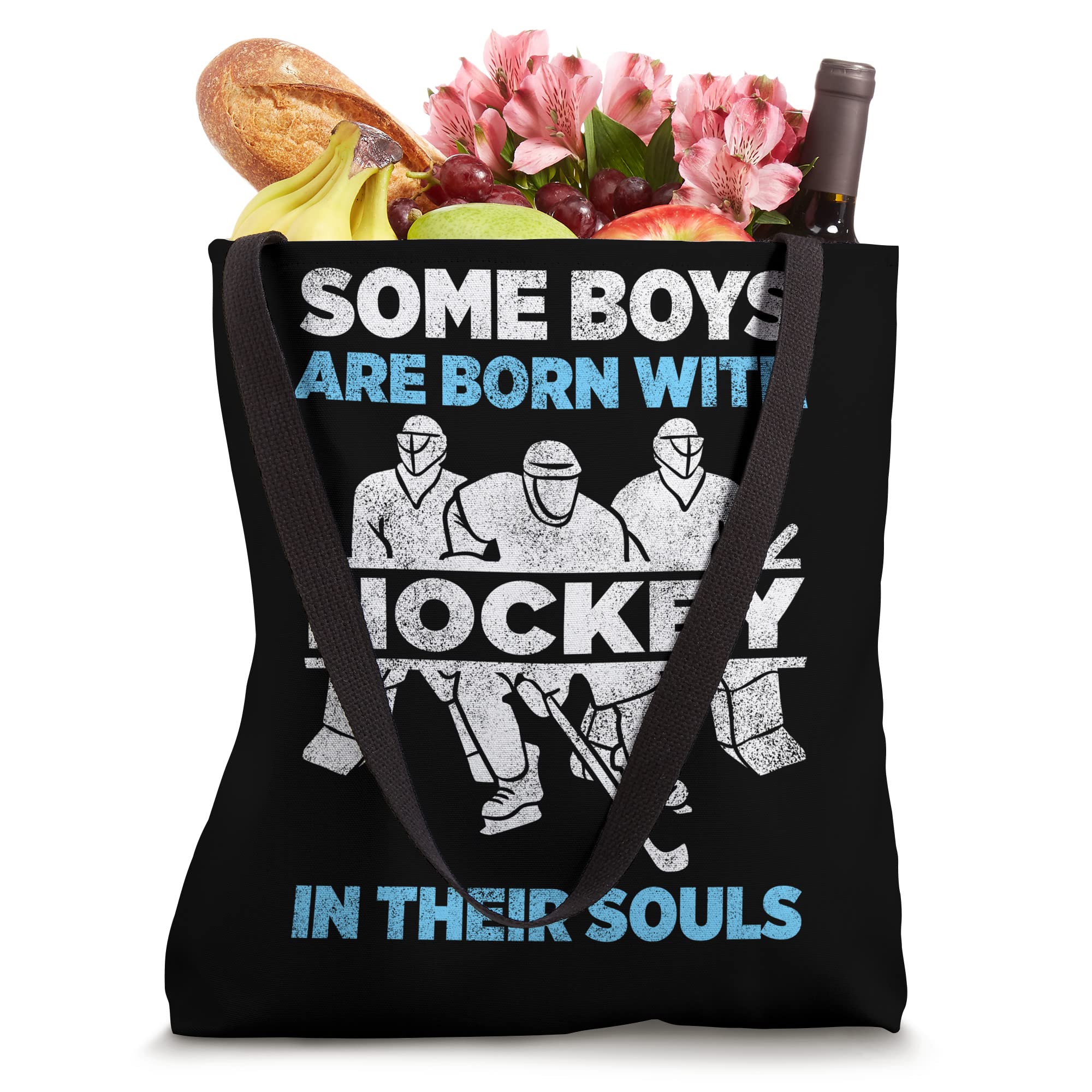 Hockey Lovers Tote Bag - Durable Canvas Hockey Gift for Players & Fans - Perfect for Games, Practice & School