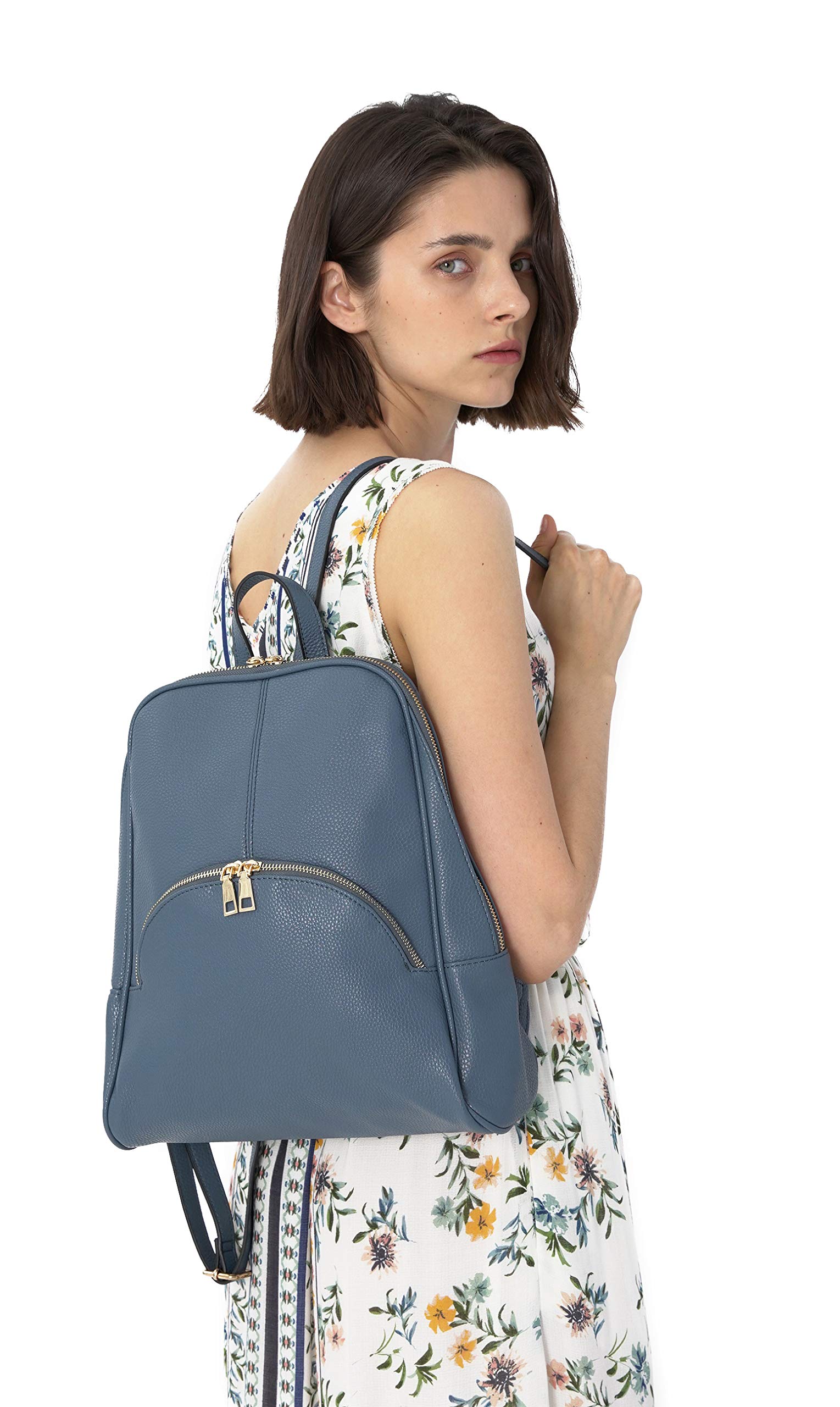 Scarleton Women's Mini Backpack Purse - Light Blue for Travel & Daily Use