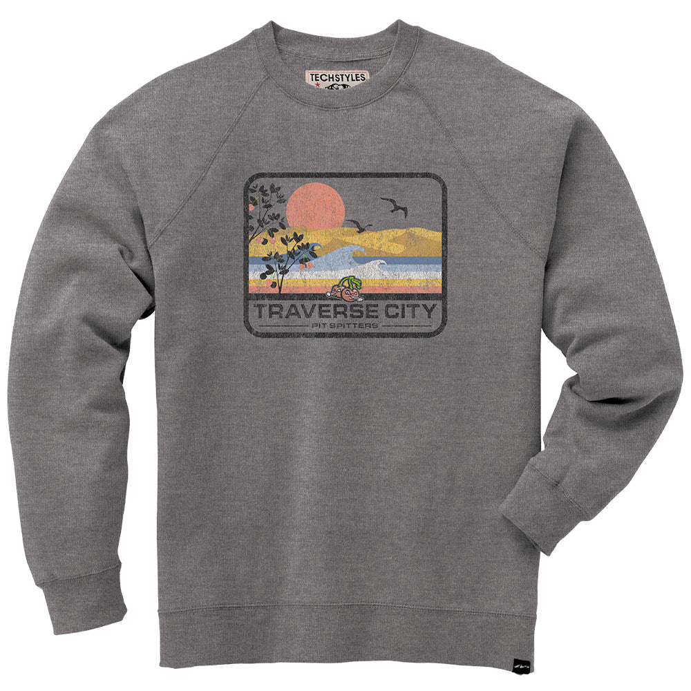 Techstyles Resort Heather Crew - Comfortable Cotton Blend Crewneck T-Shirt for Men | Casual Wear, Vacation Outfits & Relaxing at Home