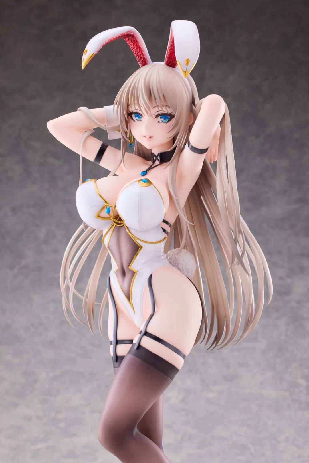 Otherwhere Studio OC The White Bunny Lady - Cute Anime Bunny Girl Figure for Collectors | Perfect for Display, Cosplay, and Gift Giving