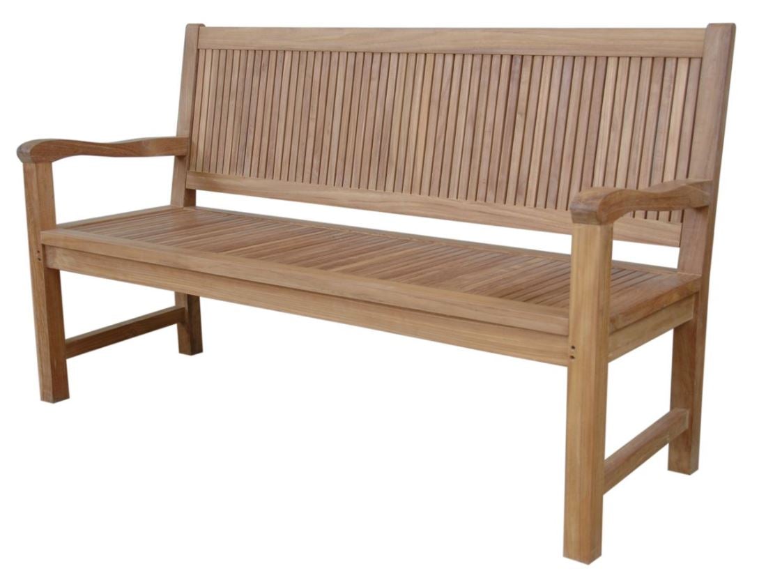 Anderson Teak Chester 3-Seater Outdoor Bench BH 2059 - Weather-Resistant Teak Wood Patio Furniture for Garden, Deck, and Poolside Relaxation